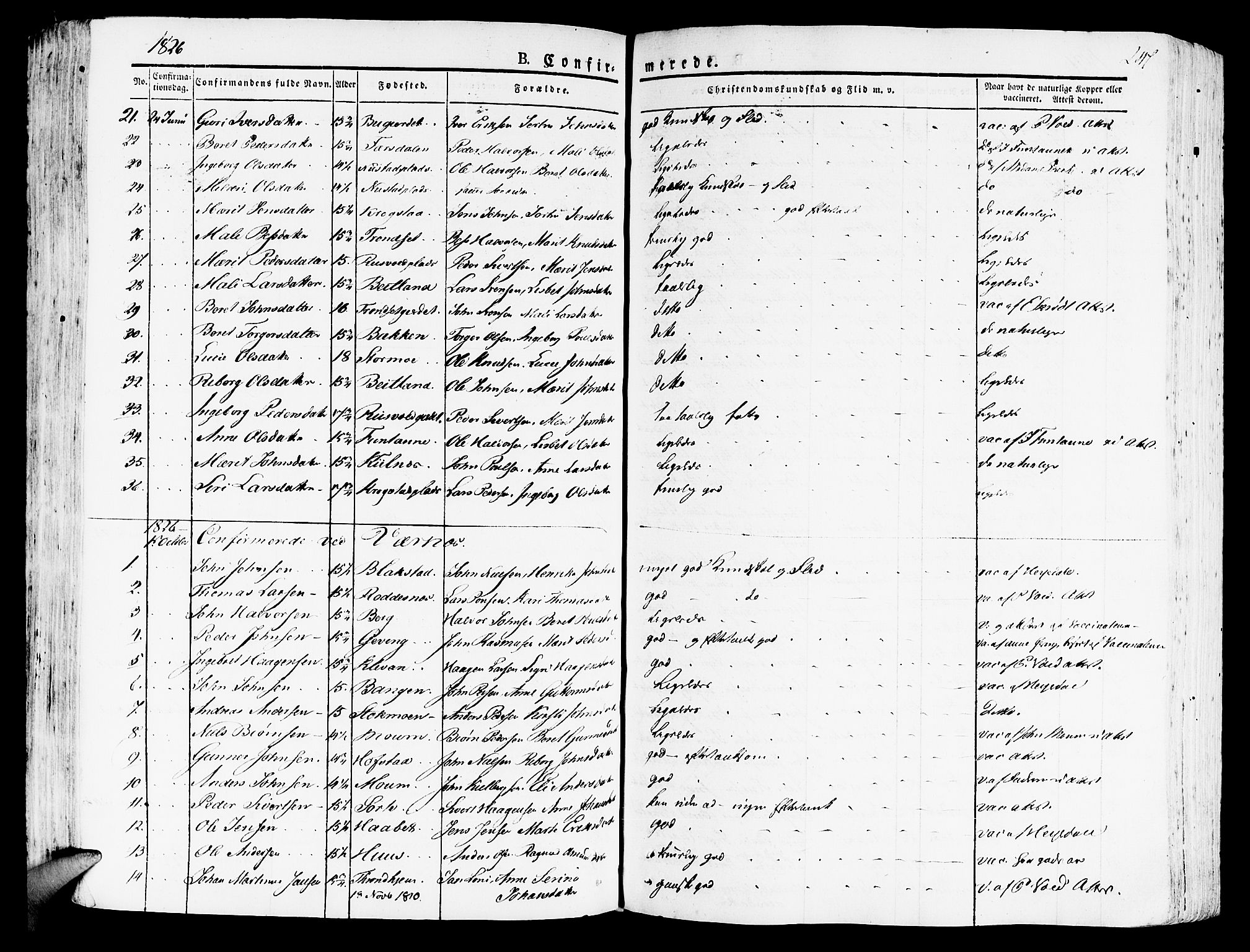 Ministerialprotokoller, klokkerbøker og fødselsregistre - Nord-Trøndelag, SAT/A-1458/709/L0070: Parish register (official) no. 709A10, 1820-1832, p. 247