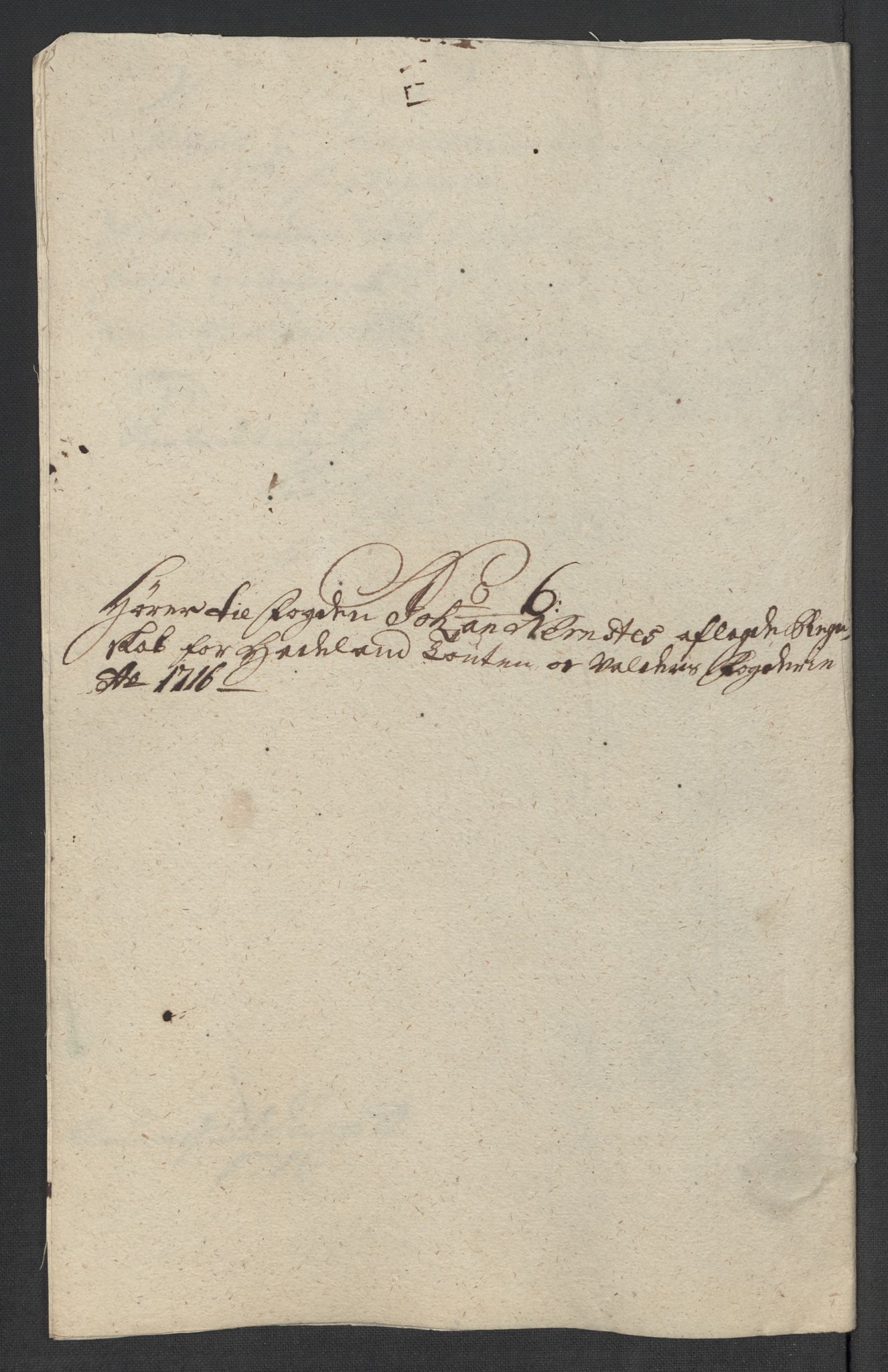 Rentekammeret inntil 1814, Reviderte regnskaper, Fogderegnskap, RA/EA-4092/R18/L1315: Fogderegnskap Hadeland, Toten og Valdres, 1716, p. 302