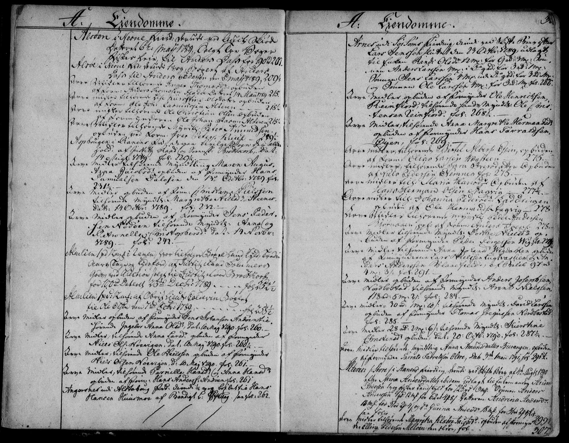 Helgeland sorenskriveri, SAT/A-0004/2/2A/L0003: Mortgage register no. 3, 1783-1792, p. 3