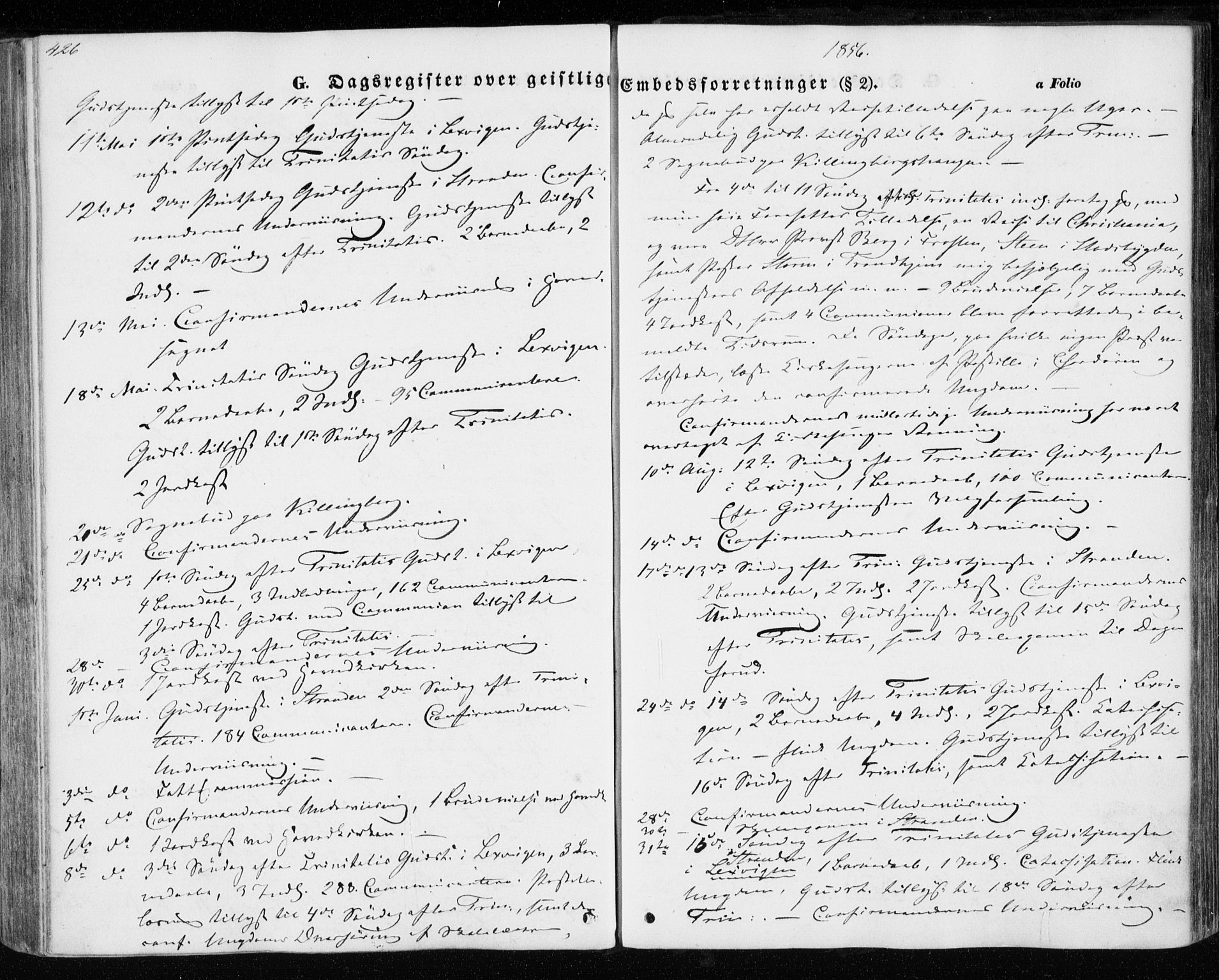 Ministerialprotokoller, klokkerbøker og fødselsregistre - Nord-Trøndelag, SAT/A-1458/701/L0008: Parish register (official) no. 701A08 /1, 1854-1863, p. 426