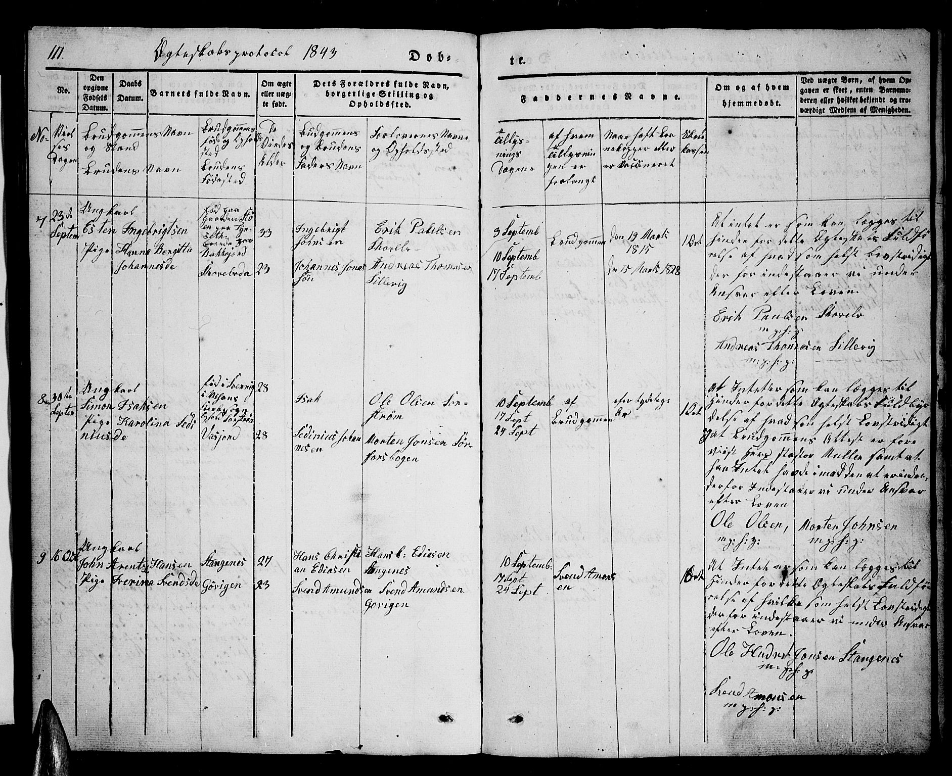 Tranøy sokneprestkontor, SATØ/S-1313/I/Ia/Iab/L0001klokker: Parish register (copy) no. 1, 1835-1853, p. 111