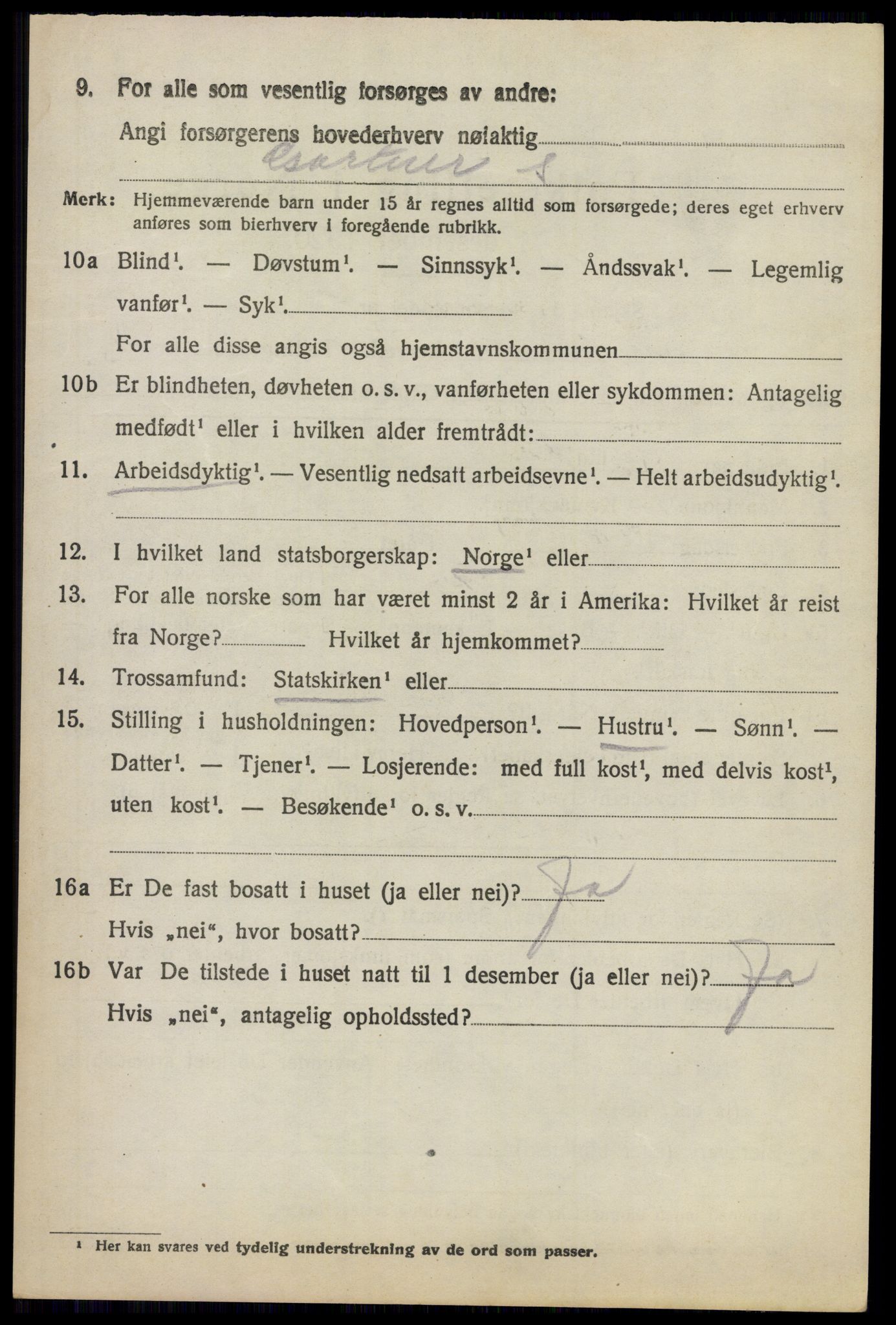 SAO, 1920 census for Asker, 1920, p. 7053