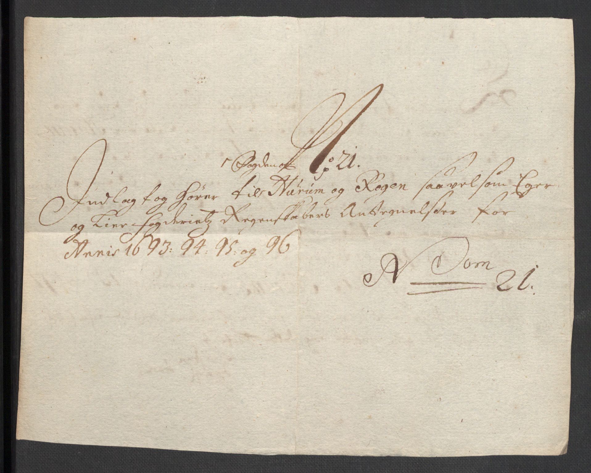 Rentekammeret inntil 1814, Reviderte regnskaper, Fogderegnskap, AV/RA-EA-4092/R30/L1695: Fogderegnskap Hurum, Røyken, Eiker og Lier, 1697, p. 244