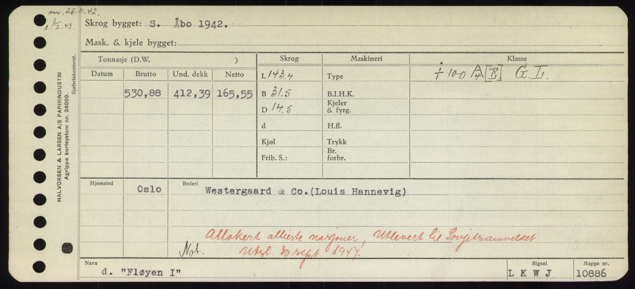 Sjøfartsdirektoratet med forløpere, Skipsmålingen, AV/RA-S-1627/H/Hd/L0011: Fartøy, Fla-Får, p. 95