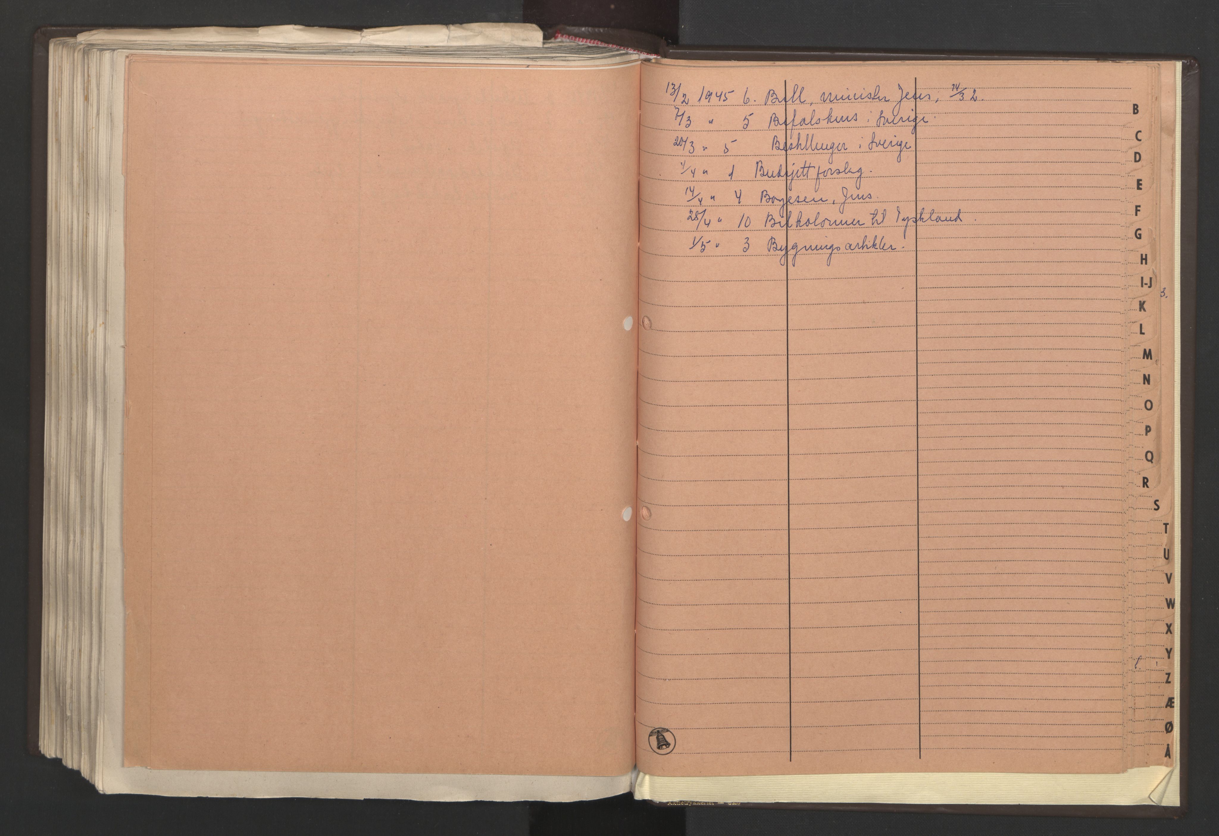 Statsministerens kontor, AV/RA-S-1005/A/Aa/L0003: Referat fra regjeringskonferanser, 1944-1945