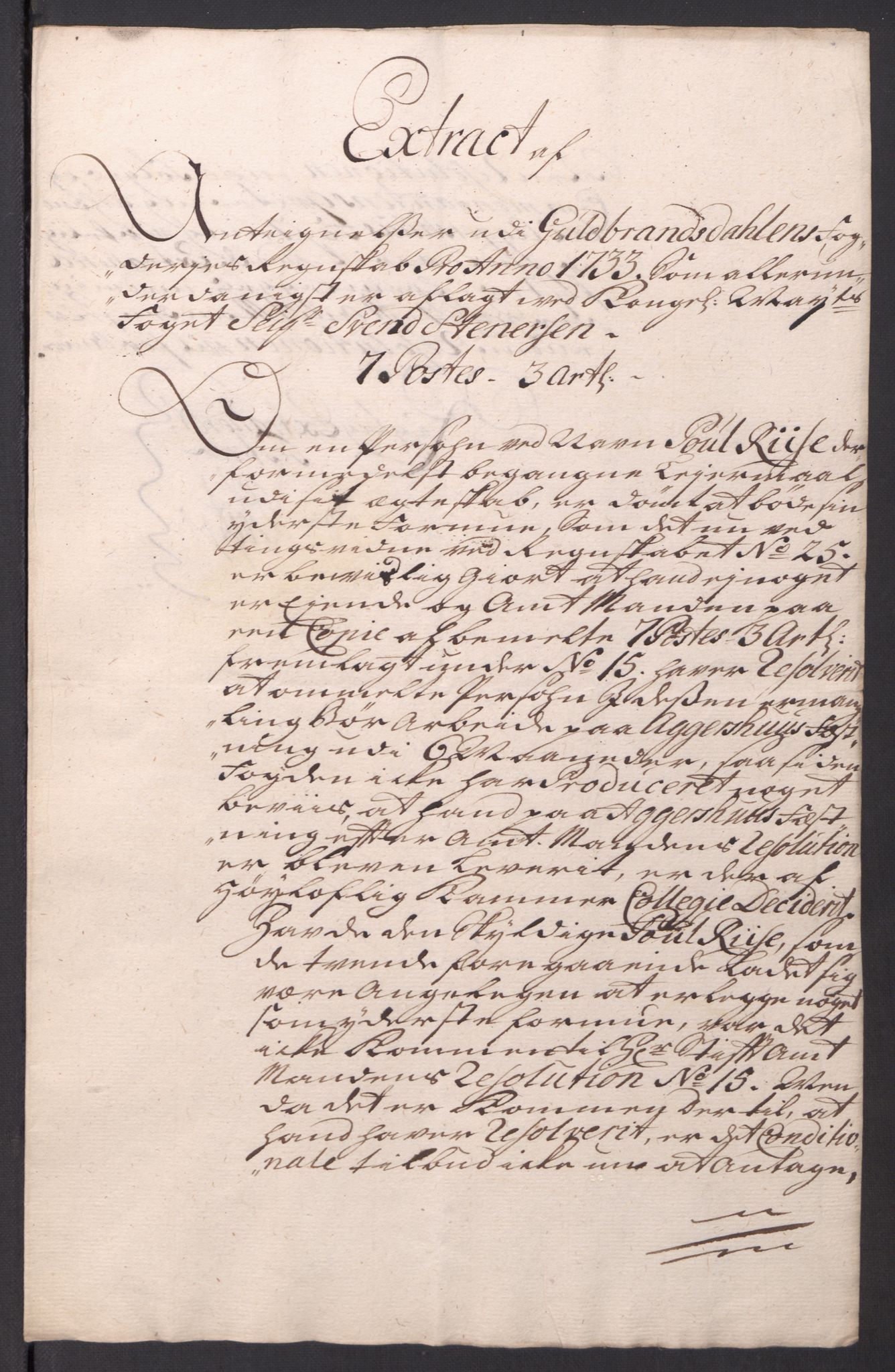 Kommanderende general (KG I) med Det norske krigsdirektorium, AV/RA-EA-5419/D/L0061: Stattholderens, stiftamtmenns og amtmenns brev, 1731-1740, p. 208