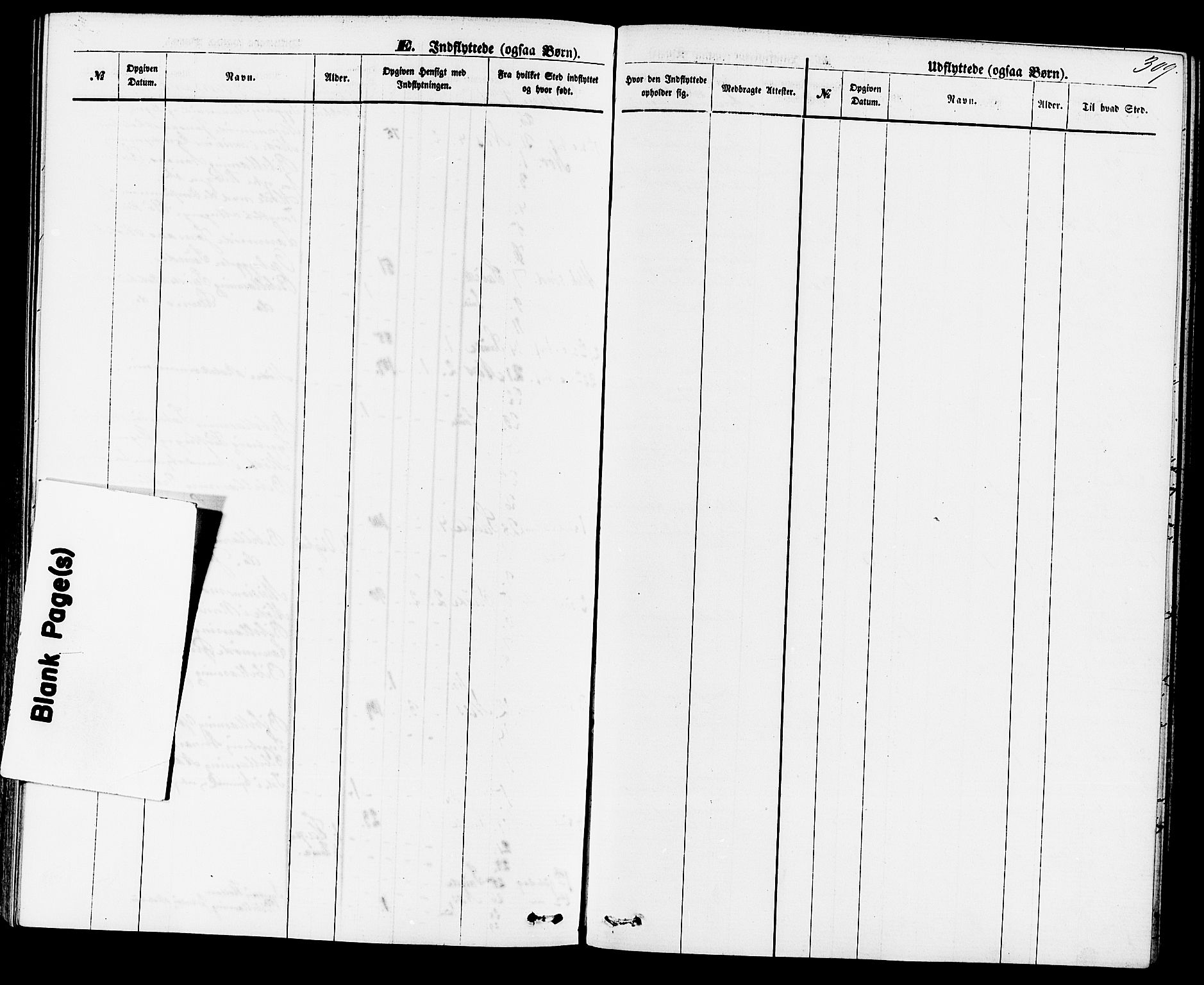 Sauherad kirkebøker, AV/SAKO-A-298/F/Fa/L0008: Parish register (official) no. I 8, 1873-1886, p. 309