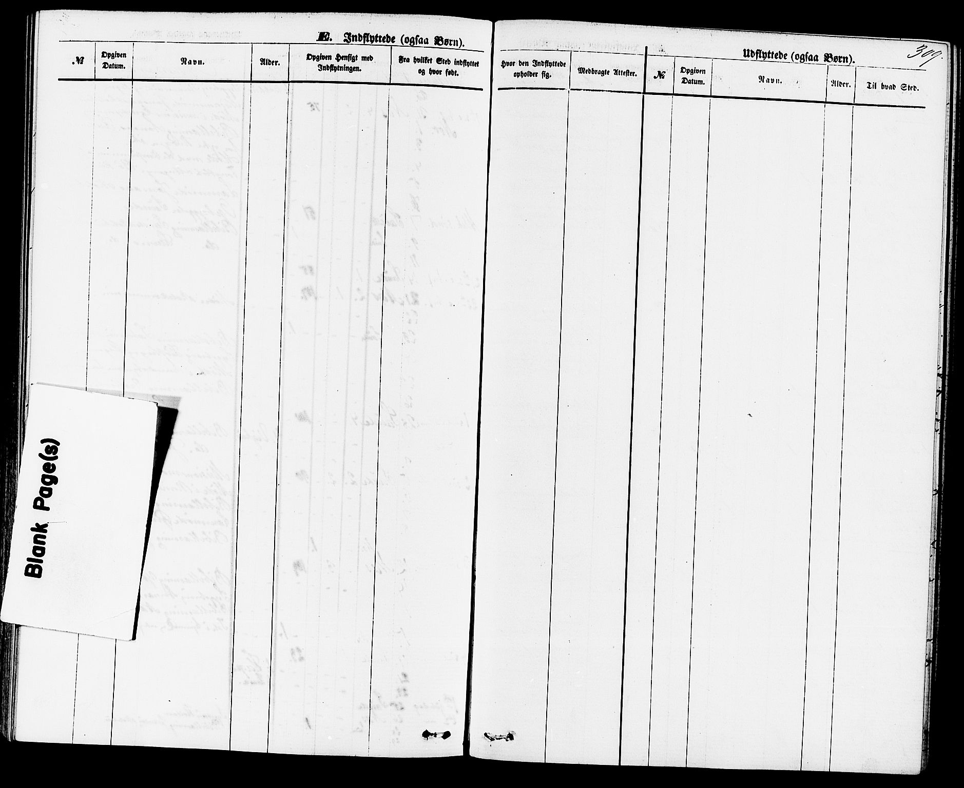 Sauherad kirkebøker, SAKO/A-298/F/Fa/L0008: Parish register (official) no. I 8, 1873-1886, p. 309