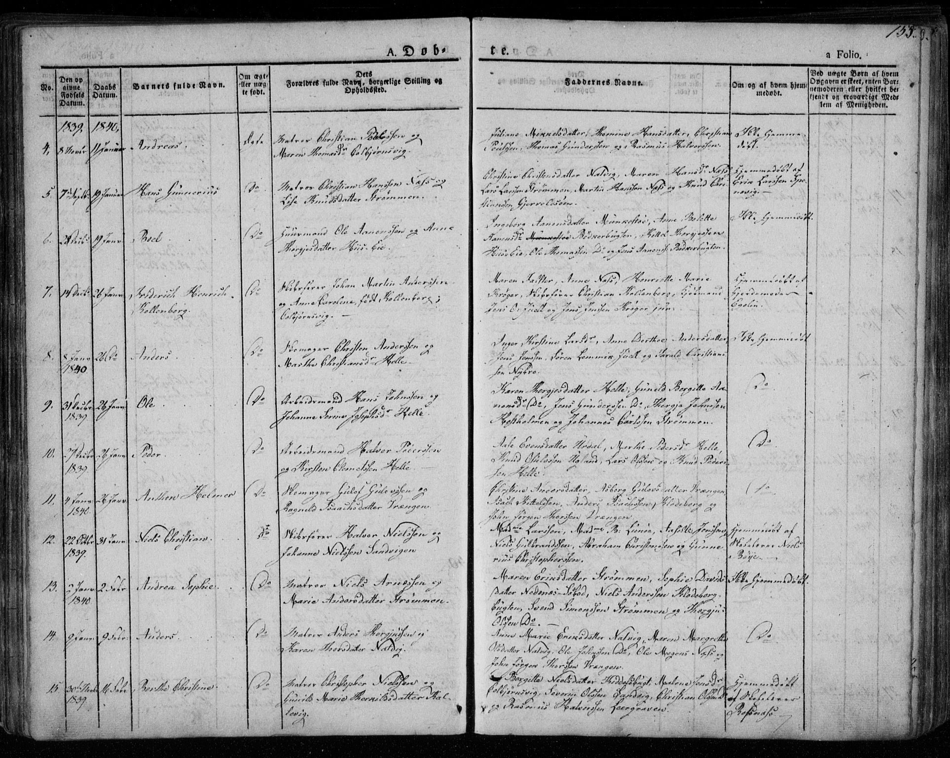 Øyestad sokneprestkontor, AV/SAK-1111-0049/F/Fa/L0013: Parish register (official) no. A 13, 1827-1842, p. 155