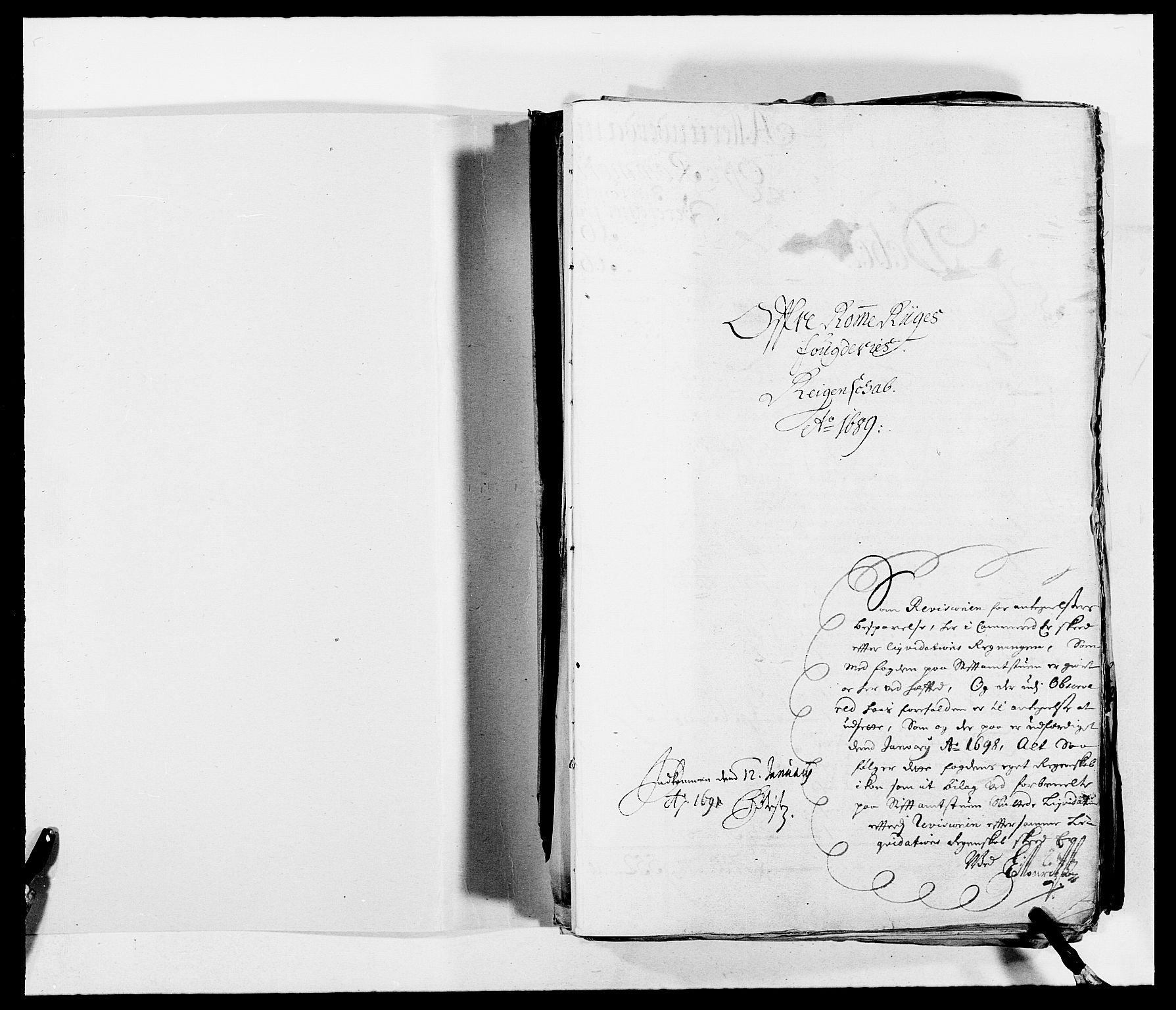 Rentekammeret inntil 1814, Reviderte regnskaper, Fogderegnskap, RA/EA-4092/R12/L0701: Fogderegnskap Øvre Romerike, 1689, p. 2