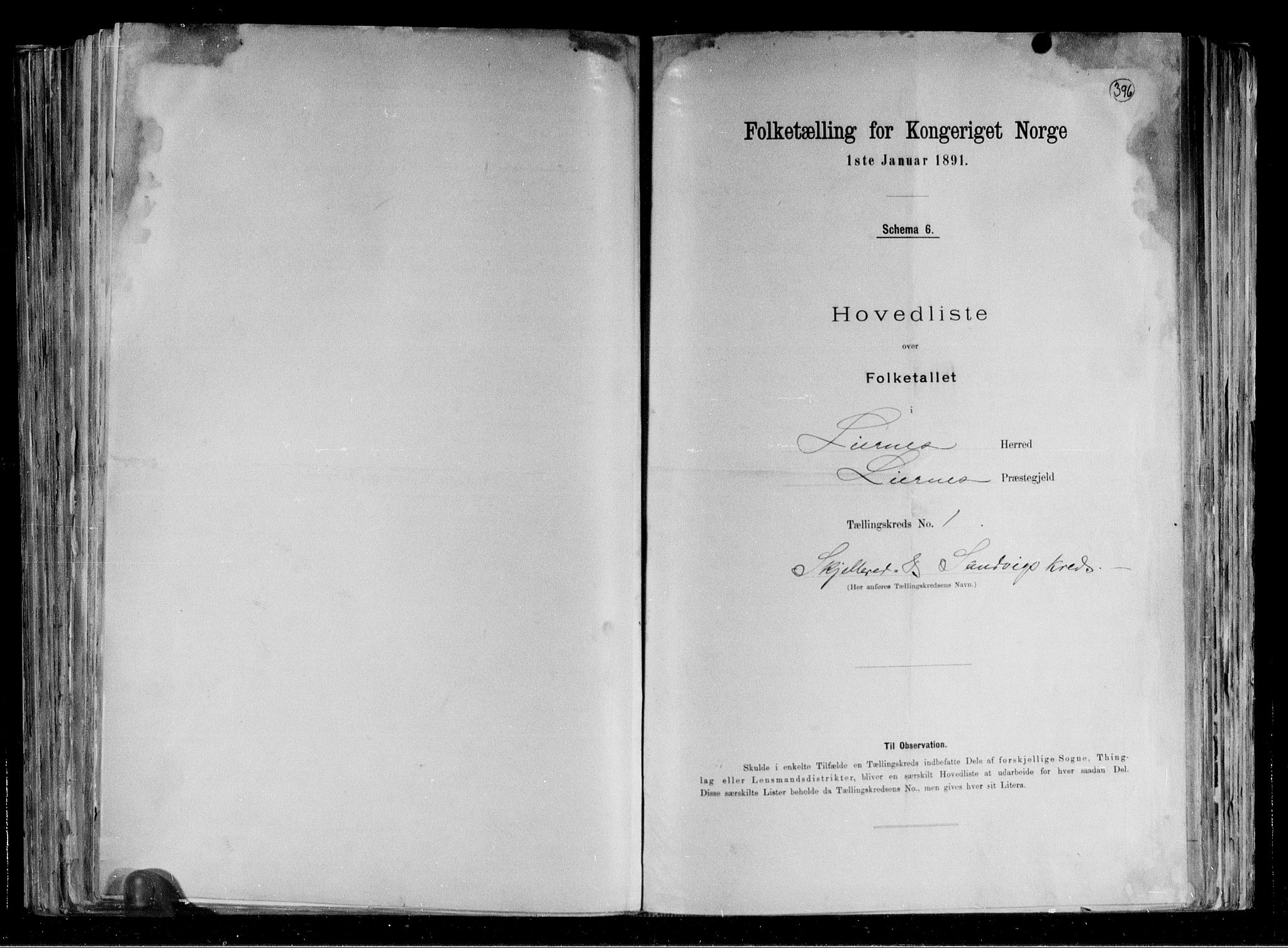 RA, 1891 census for 1737 Lierne, 1891, p. 4