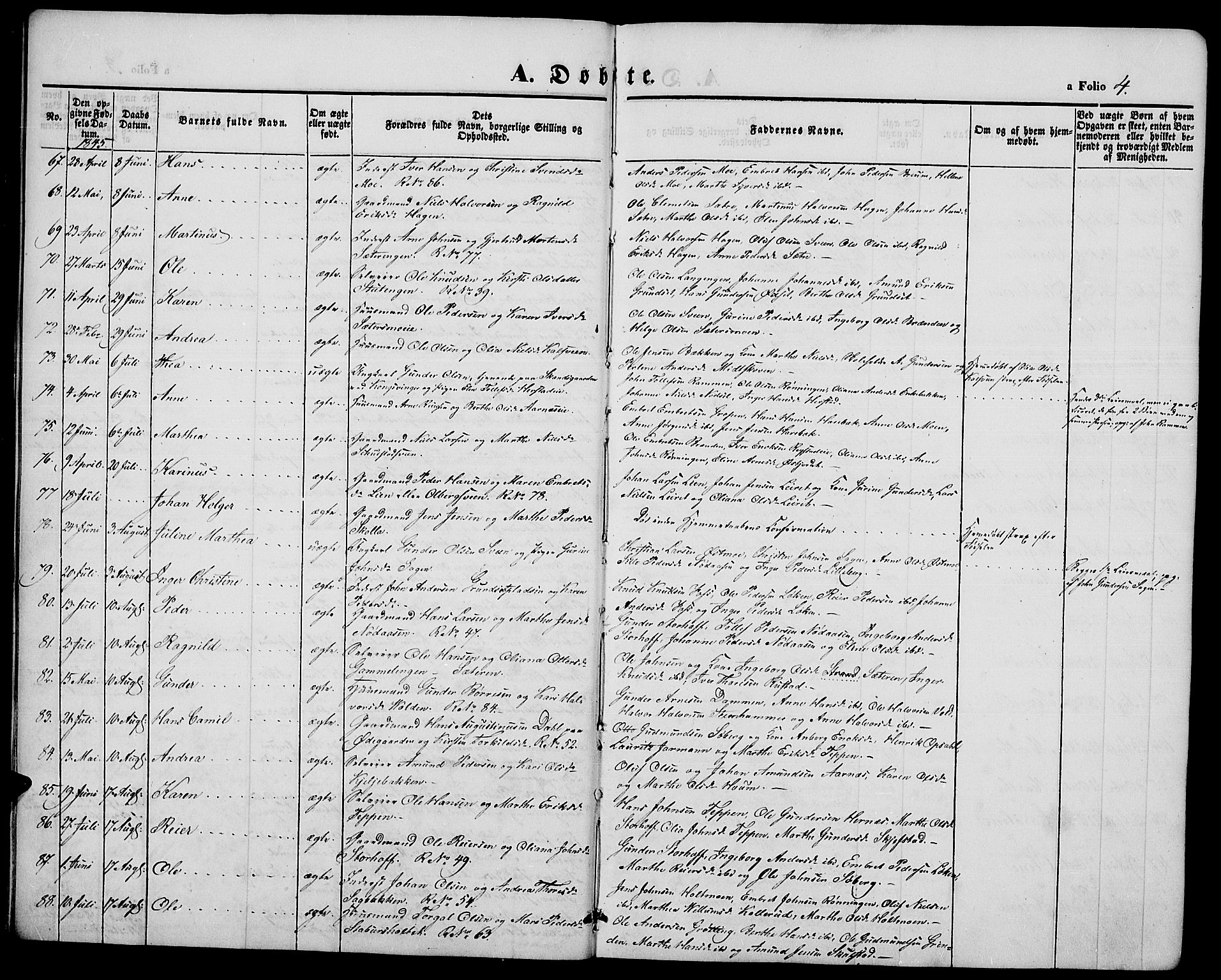 Elverum prestekontor, SAH/PREST-044/H/Ha/Hab/L0002: Parish register (copy) no. 2, 1845-1855, p. 4