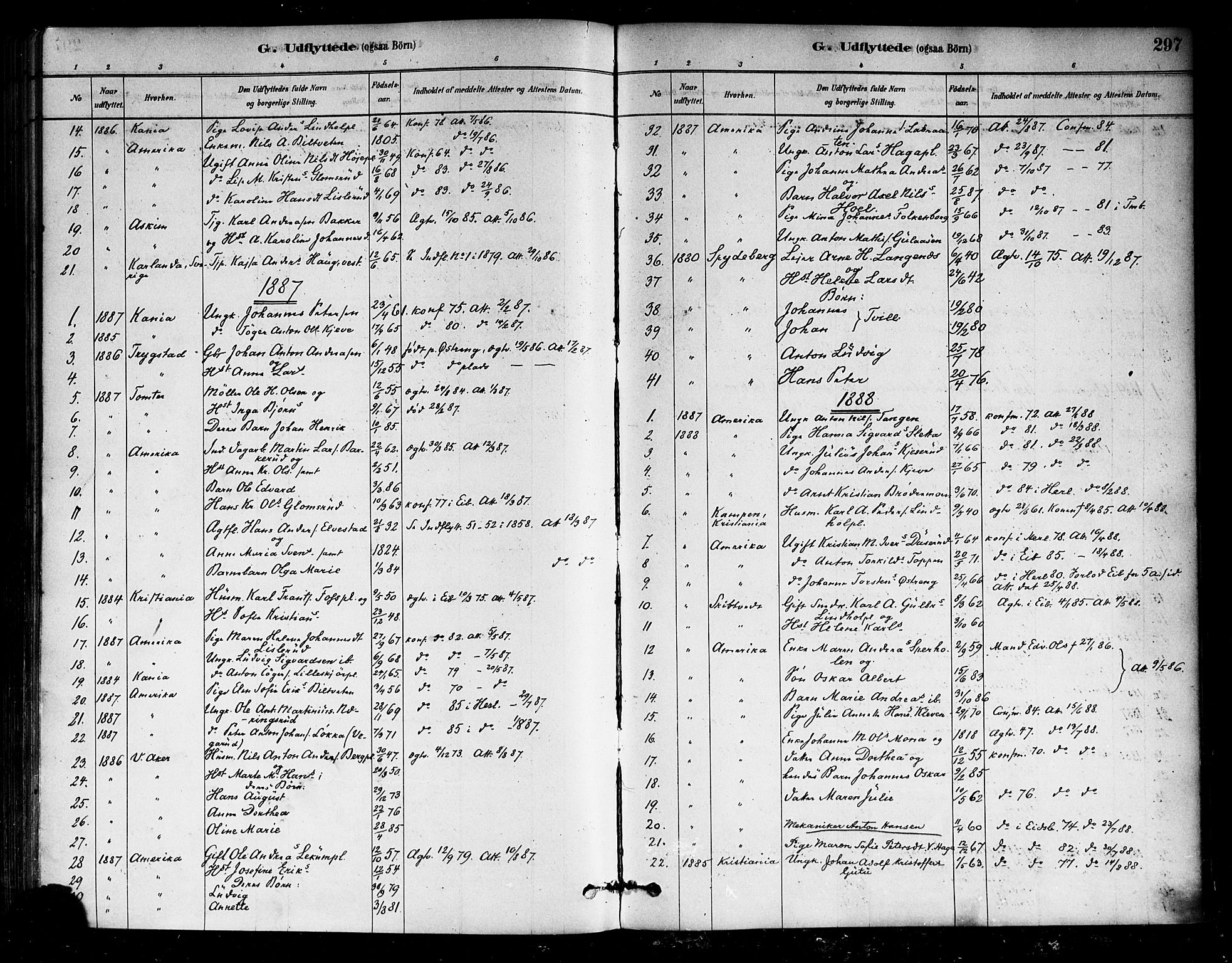 Eidsberg prestekontor Kirkebøker, SAO/A-10905/F/Fa/L0012: Parish register (official) no. I 12, 1879-1901, p. 297