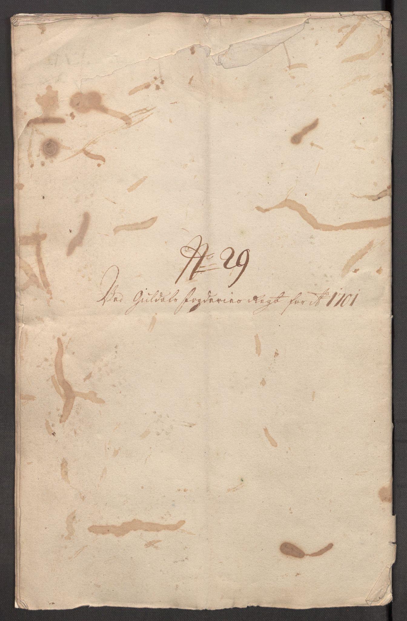 Rentekammeret inntil 1814, Reviderte regnskaper, Fogderegnskap, AV/RA-EA-4092/R60/L3951: Fogderegnskap Orkdal og Gauldal, 1701, p. 344