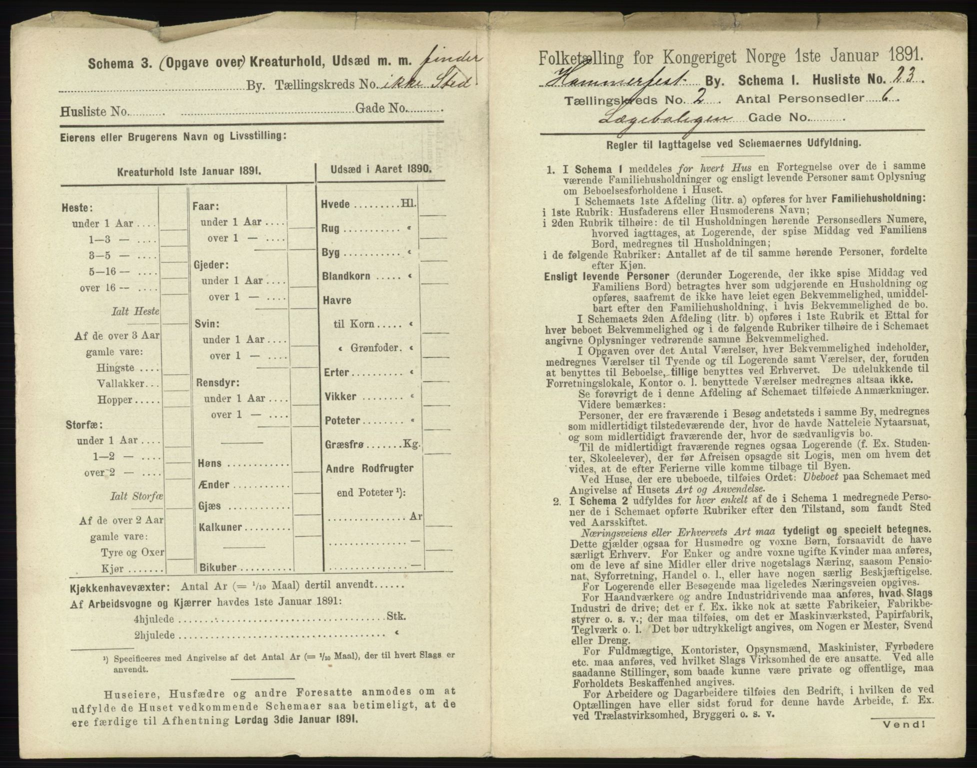 RA, 1891 census for 2001 Hammerfest, 1891, p. 269