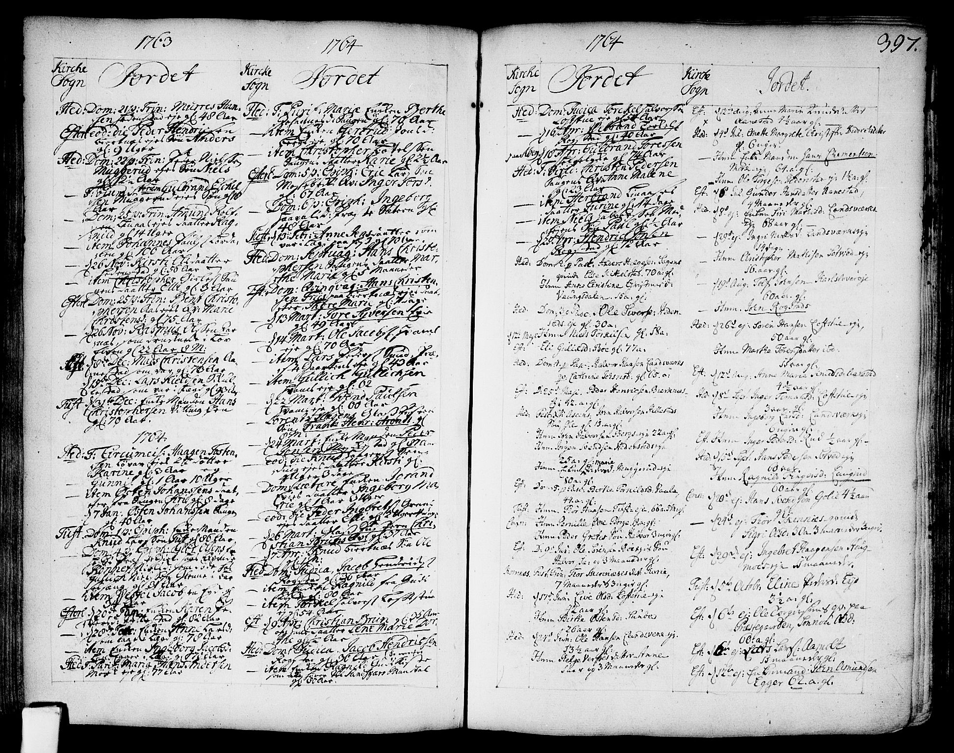 Sandsvær kirkebøker, SAKO/A-244/F/Fa/L0002a: Parish register (official) no. I 2, 1725-1809, p. 397