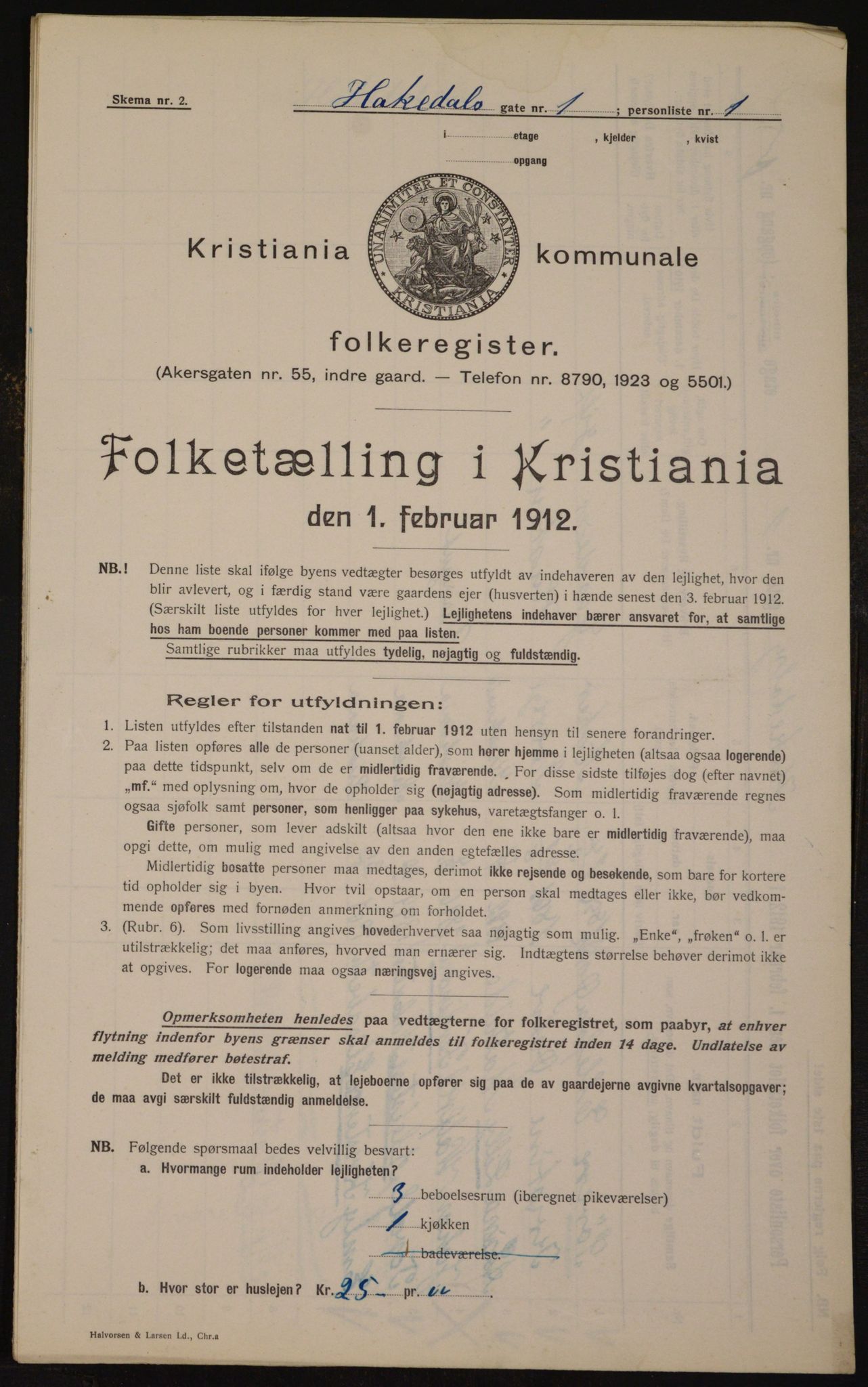 OBA, Municipal Census 1912 for Kristiania, 1912, p. 34017