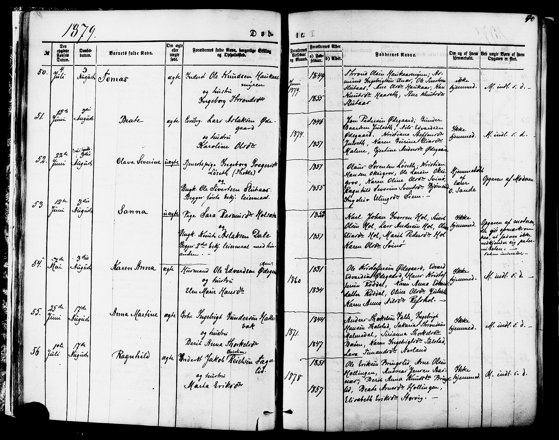 Ministerialprotokoller, klokkerbøker og fødselsregistre - Møre og Romsdal, AV/SAT-A-1454/565/L0749: Parish register (official) no. 565A03, 1871-1886, p. 40