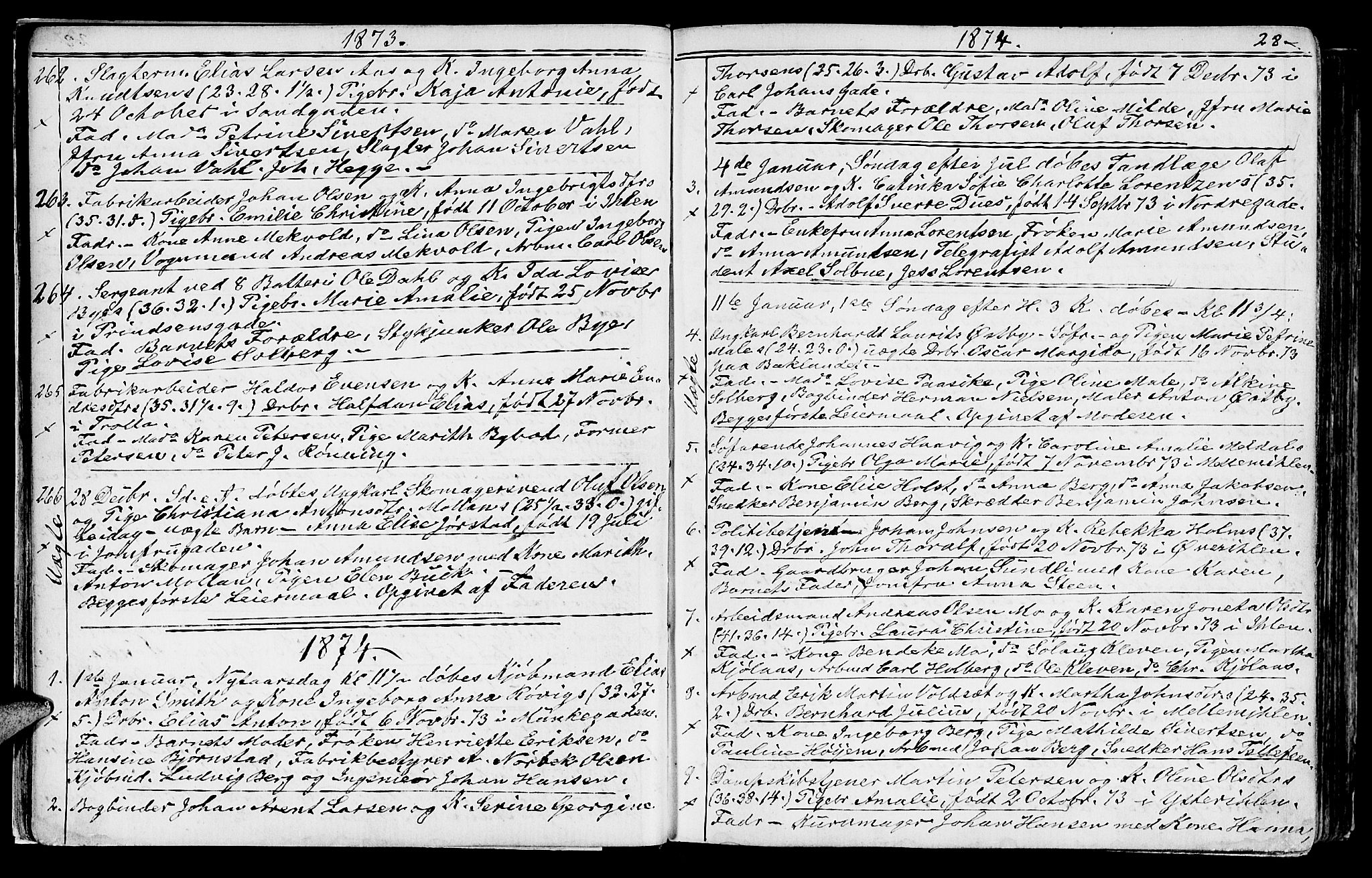Ministerialprotokoller, klokkerbøker og fødselsregistre - Sør-Trøndelag, SAT/A-1456/602/L0142: Parish register (copy) no. 602C10, 1872-1894, p. 28