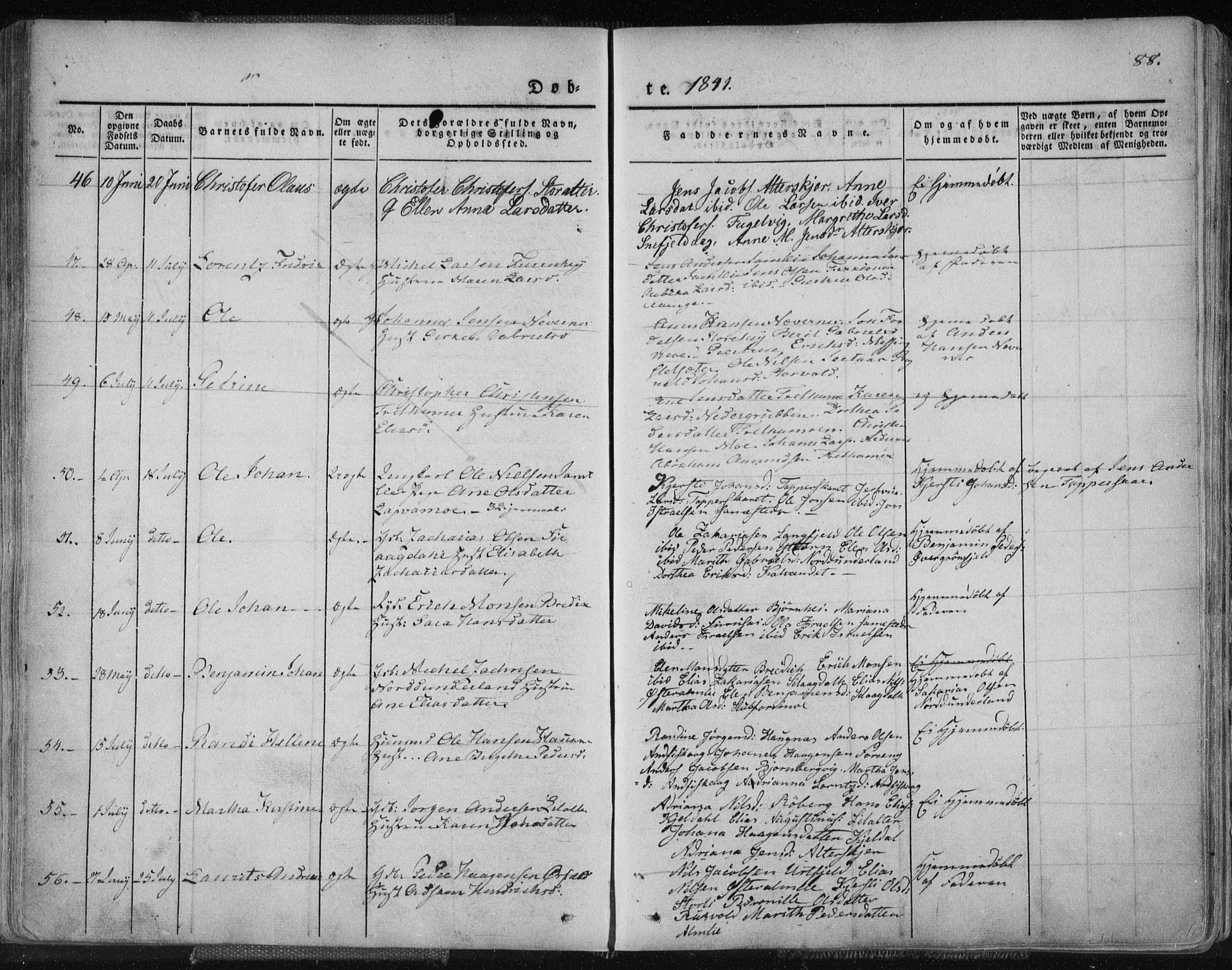 Ministerialprotokoller, klokkerbøker og fødselsregistre - Nordland, SAT/A-1459/827/L0390: Parish register (official) no. 827A02, 1826-1841, p. 88