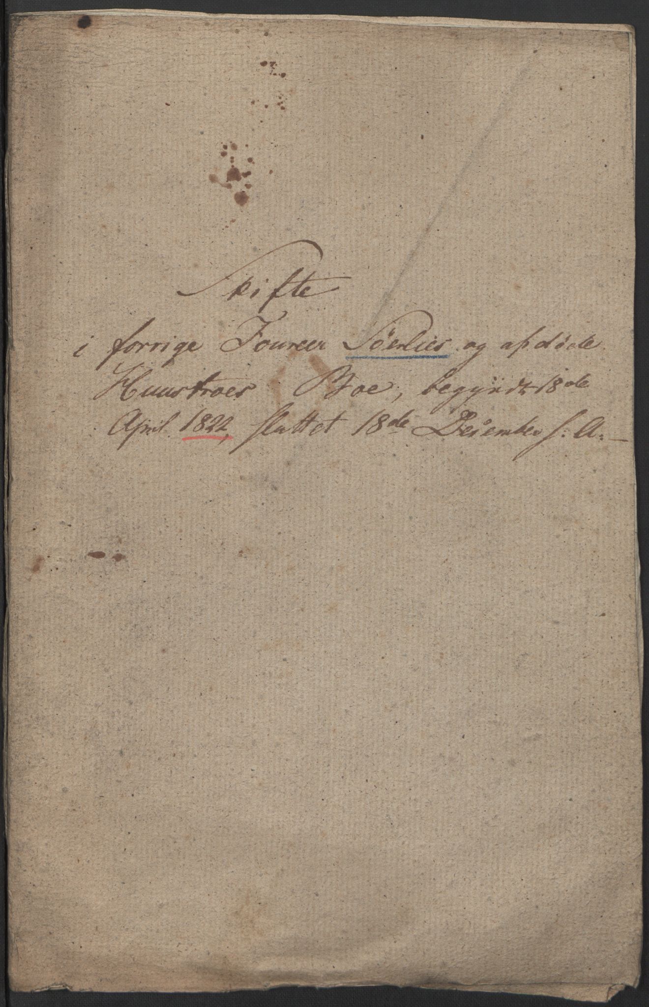 Forsvaret, Generalauditøren, AV/RA-RAFA-1772/F/Fj/Fjb/L0005: Skifter 1818 - 1823, 1818-1823, p. 148