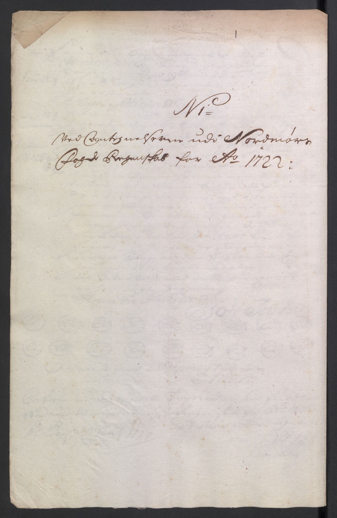 Rentekammeret inntil 1814, Reviderte regnskaper, Fogderegnskap, RA/EA-4092/R56/L3755: Fogderegnskap Nordmøre, 1722, p. 389