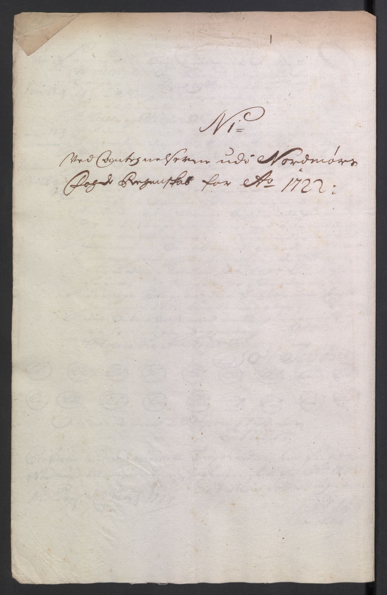 Rentekammeret inntil 1814, Reviderte regnskaper, Fogderegnskap, AV/RA-EA-4092/R56/L3755: Fogderegnskap Nordmøre, 1722, p. 389