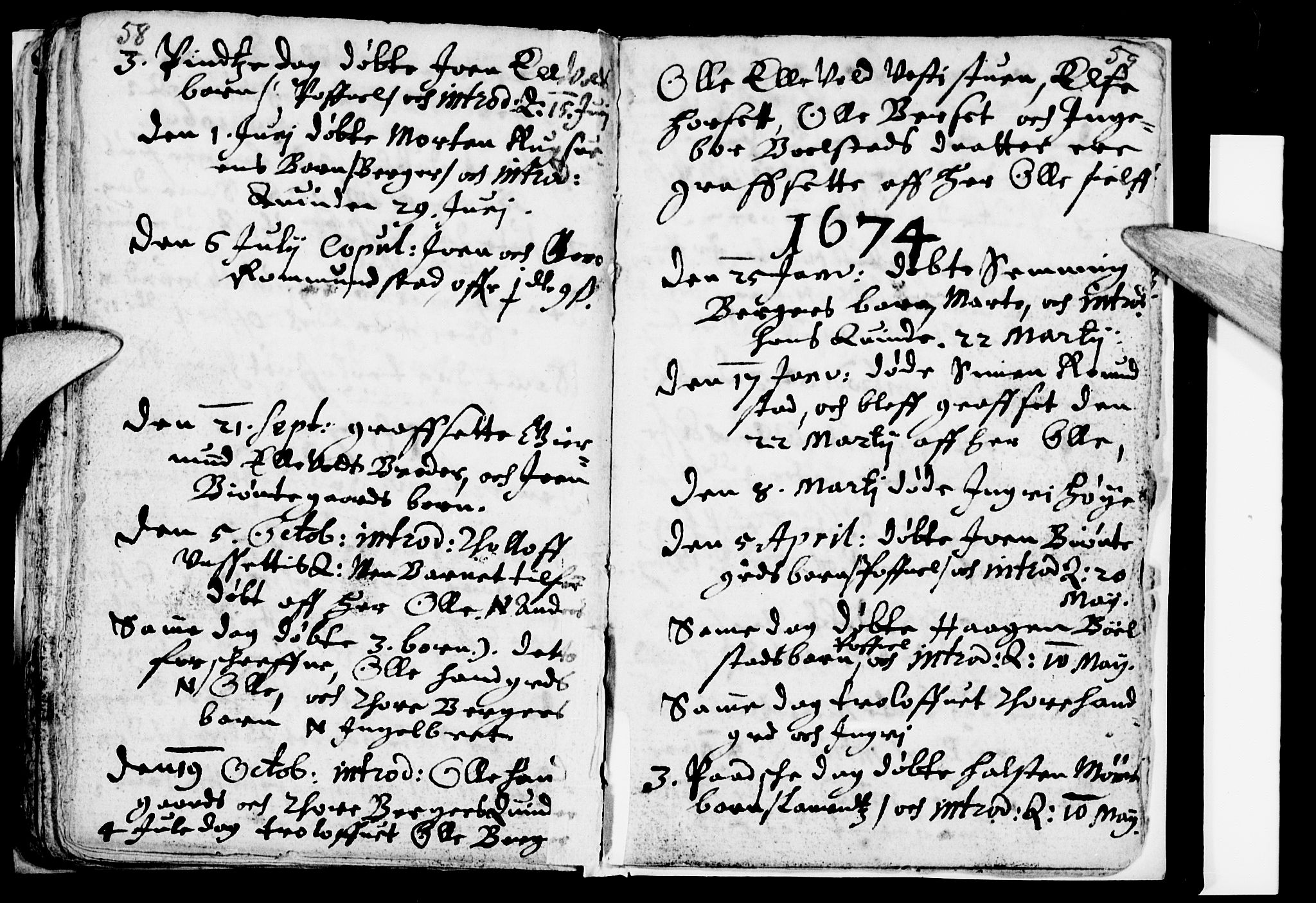 Åmot prestekontor, Hedmark, AV/SAH-PREST-056/H/Ha/Haa/L0001: Parish register (official) no. 1 /2, 1661-1680, p. 58-59