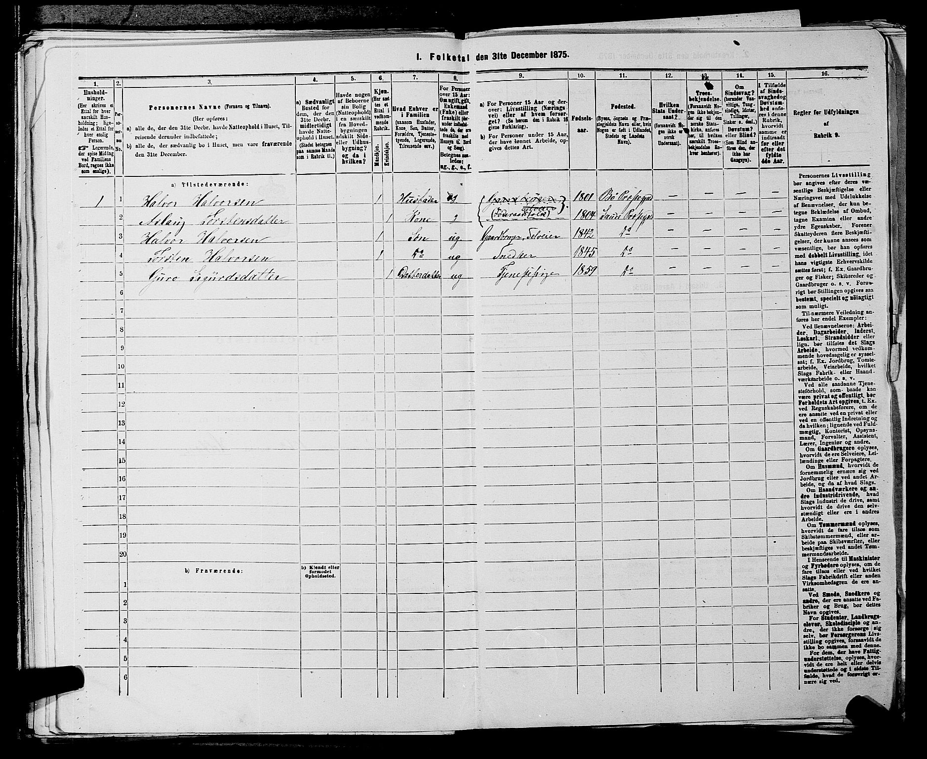 SAKO, 1875 census for 0822P Sauherad, 1875, p. 922