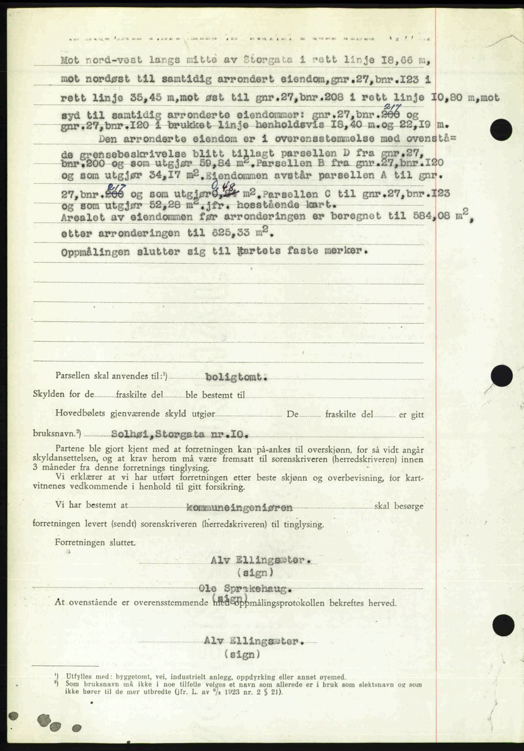 Romsdal sorenskriveri, AV/SAT-A-4149/1/2/2C: Mortgage book no. A28, 1948-1949, Diary no: : 233/1949