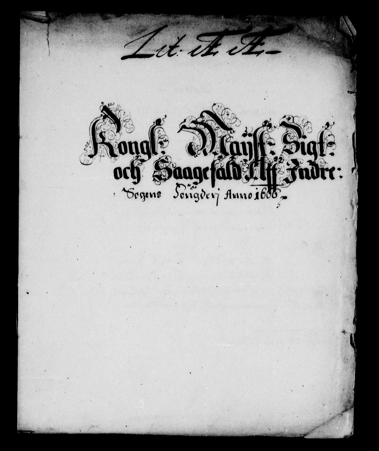 Rentekammeret inntil 1814, Reviderte regnskaper, Stiftamtstueregnskaper, Bergen stiftamt, AV/RA-EA-6043/R/Rc/L0022: Bergen stiftamt, 1666