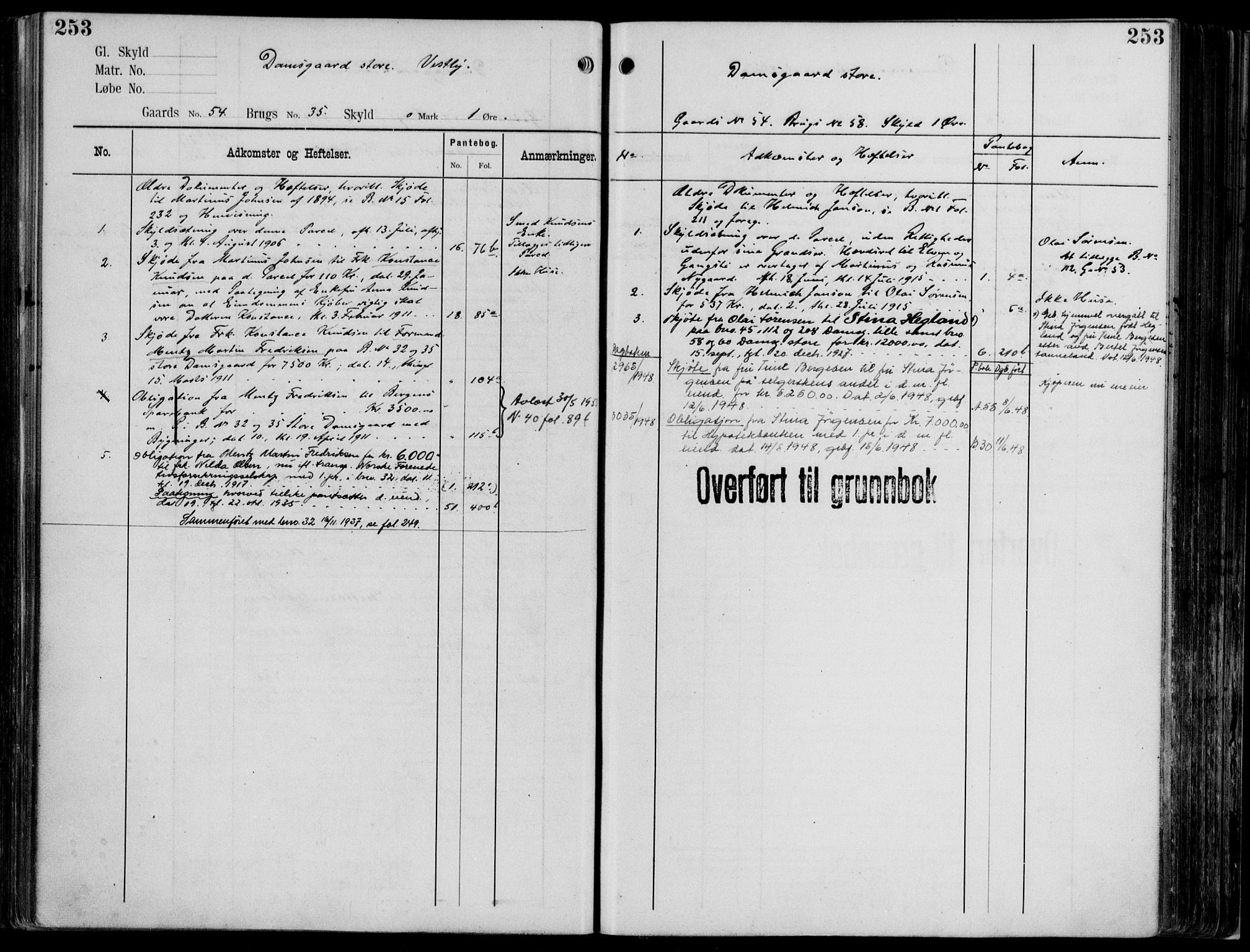 Midhordland sorenskriveri, AV/SAB-A-3001/1/G/Ga/Gab/L0114: Mortgage register no. II.A.b.114, p. 253