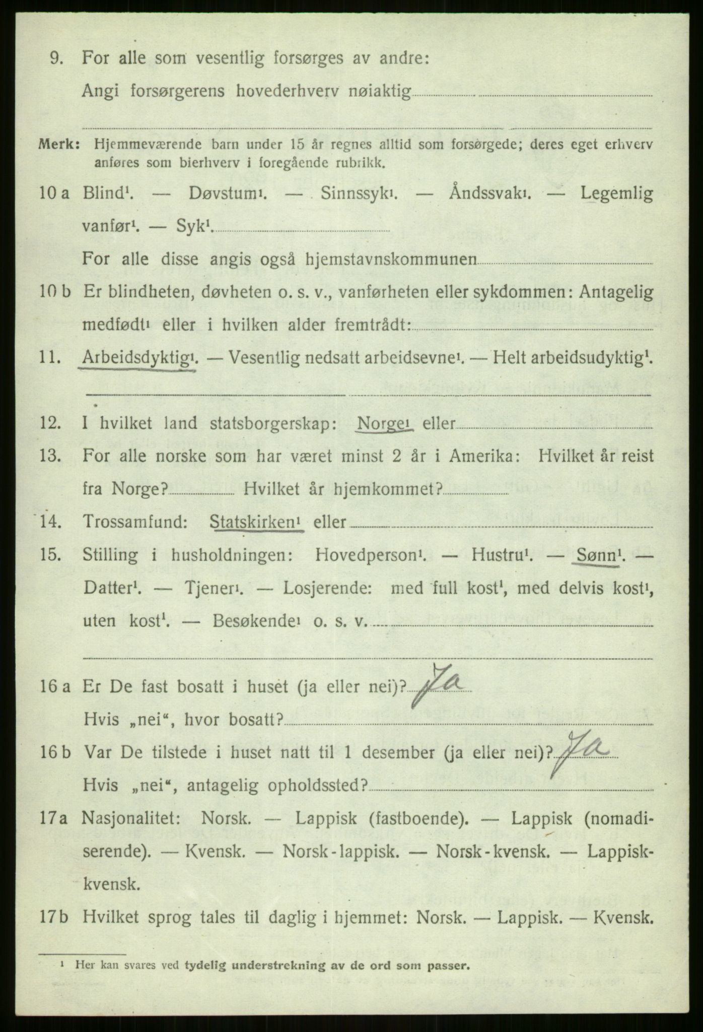 SATØ, 1920 census for Sørreisa, 1920, p. 4595