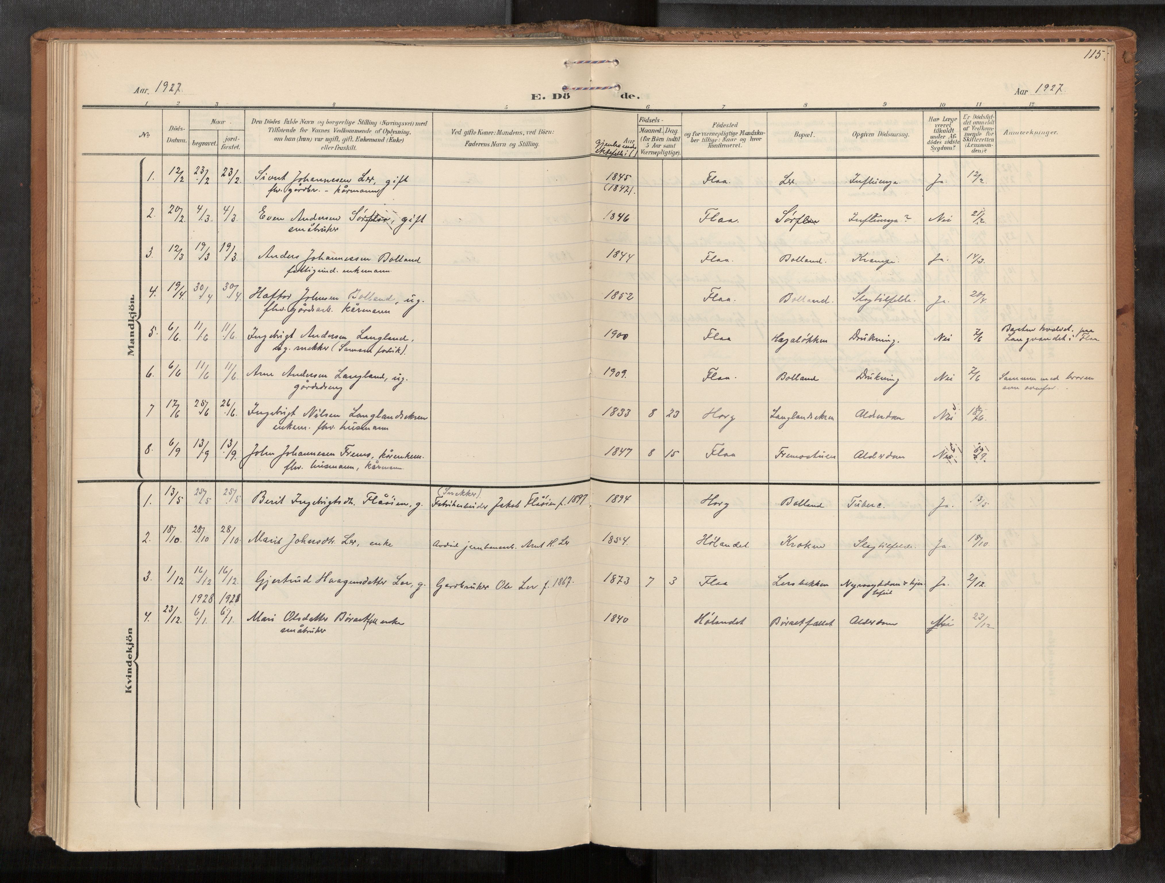 Ministerialprotokoller, klokkerbøker og fødselsregistre - Sør-Trøndelag, SAT/A-1456/693/L1119b: Parish register (official) no. 693A02, 1906-1936, p. 115