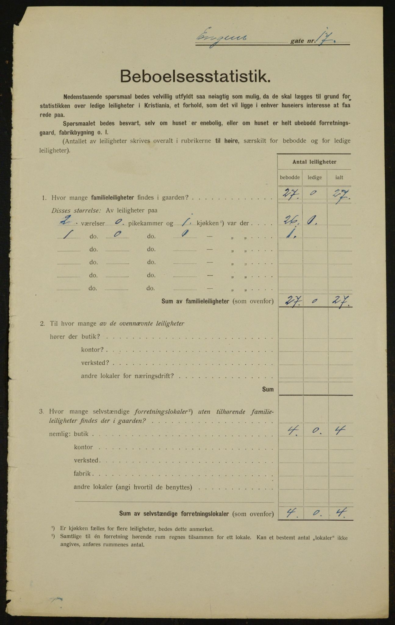 OBA, Municipal Census 1912 for Kristiania, 1912, p. 21883