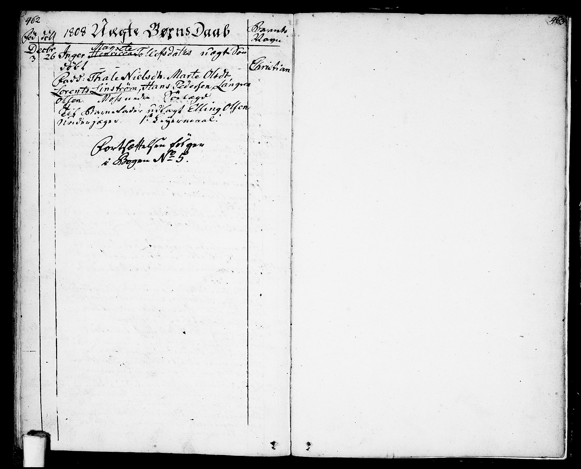 Moss prestekontor Kirkebøker, AV/SAO-A-2003/F/Fa/L0004: Parish register (official) no. I 4, 1784-1808, p. 462-463