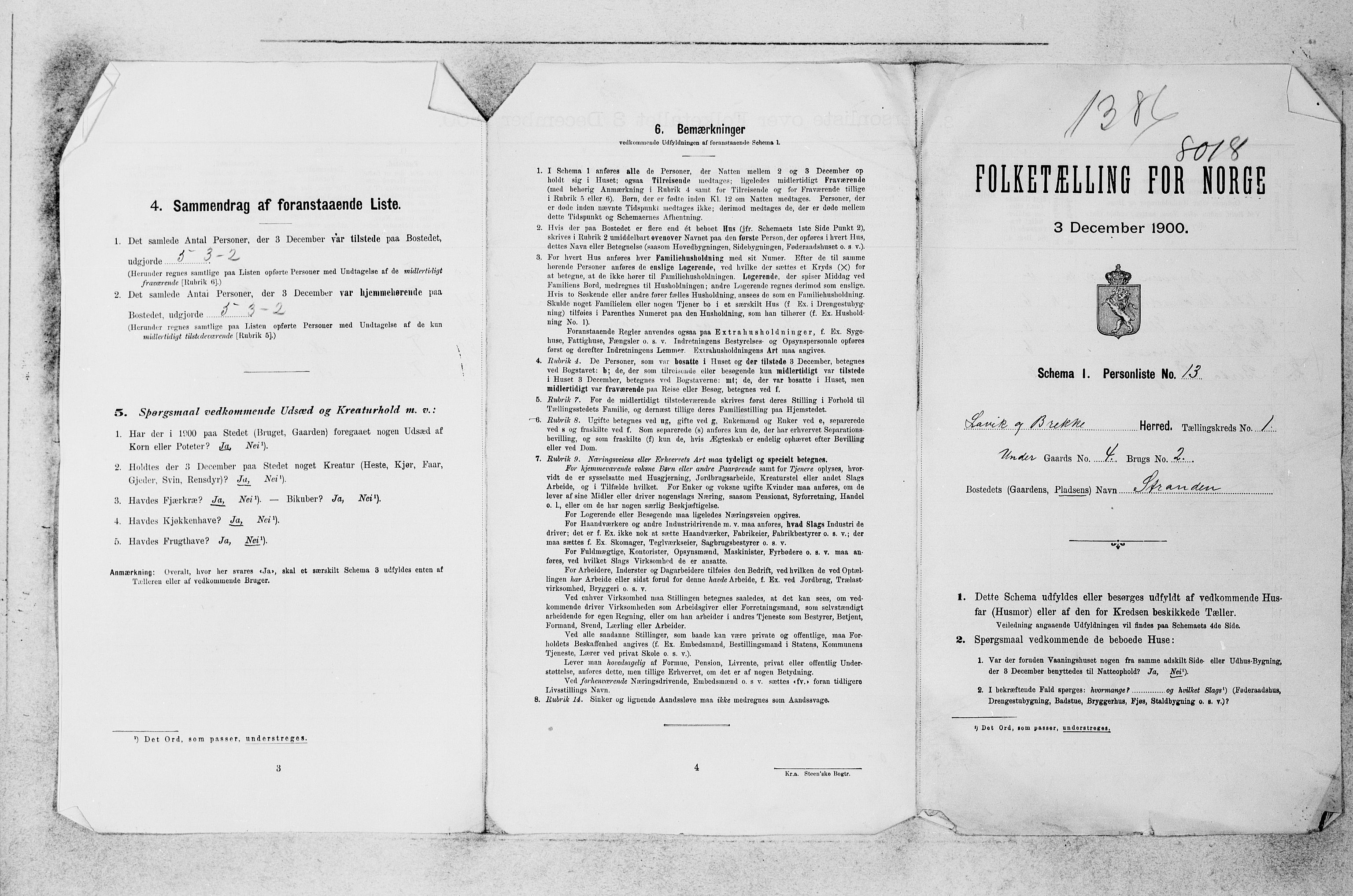 SAB, 1900 census for Lavik og Brekke, 1900, p. 27