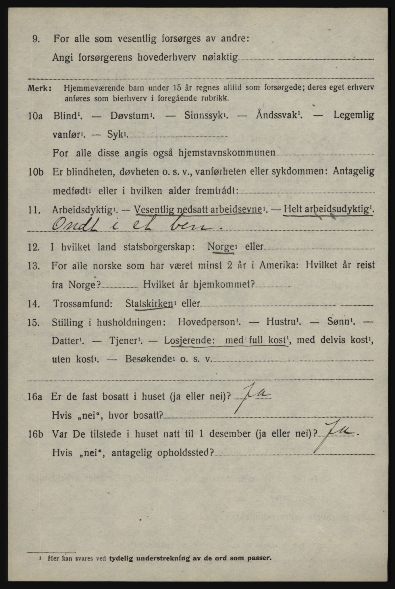 SAO, 1920 census for Skjeberg, 1920, p. 4610