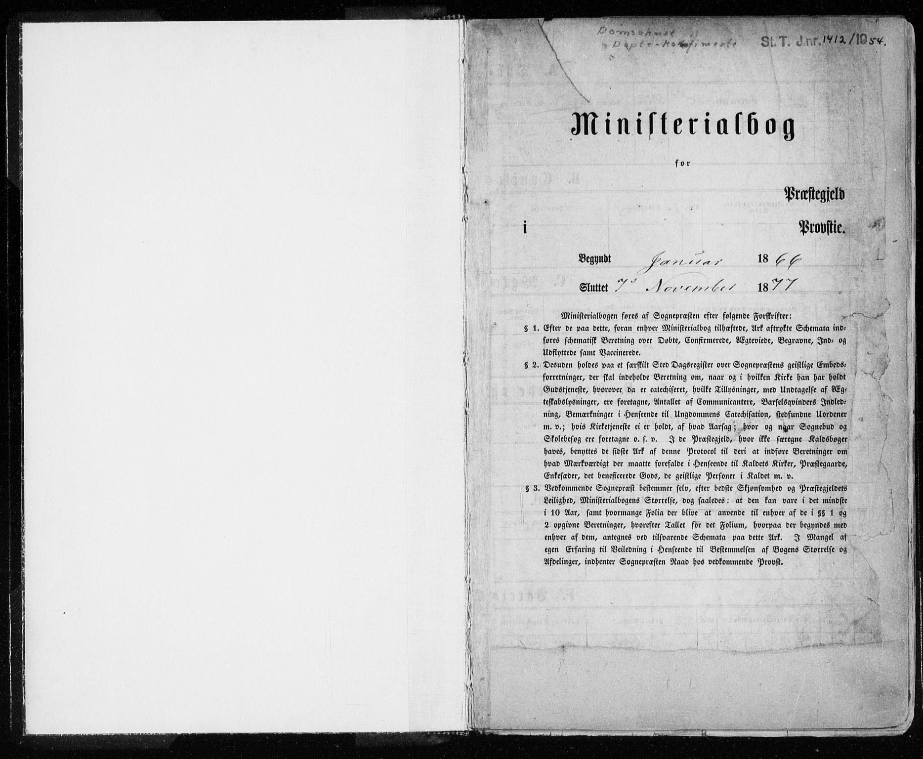 Ministerialprotokoller, klokkerbøker og fødselsregistre - Sør-Trøndelag, SAT/A-1456/601/L0054: Parish register (official) no. 601A22, 1866-1877