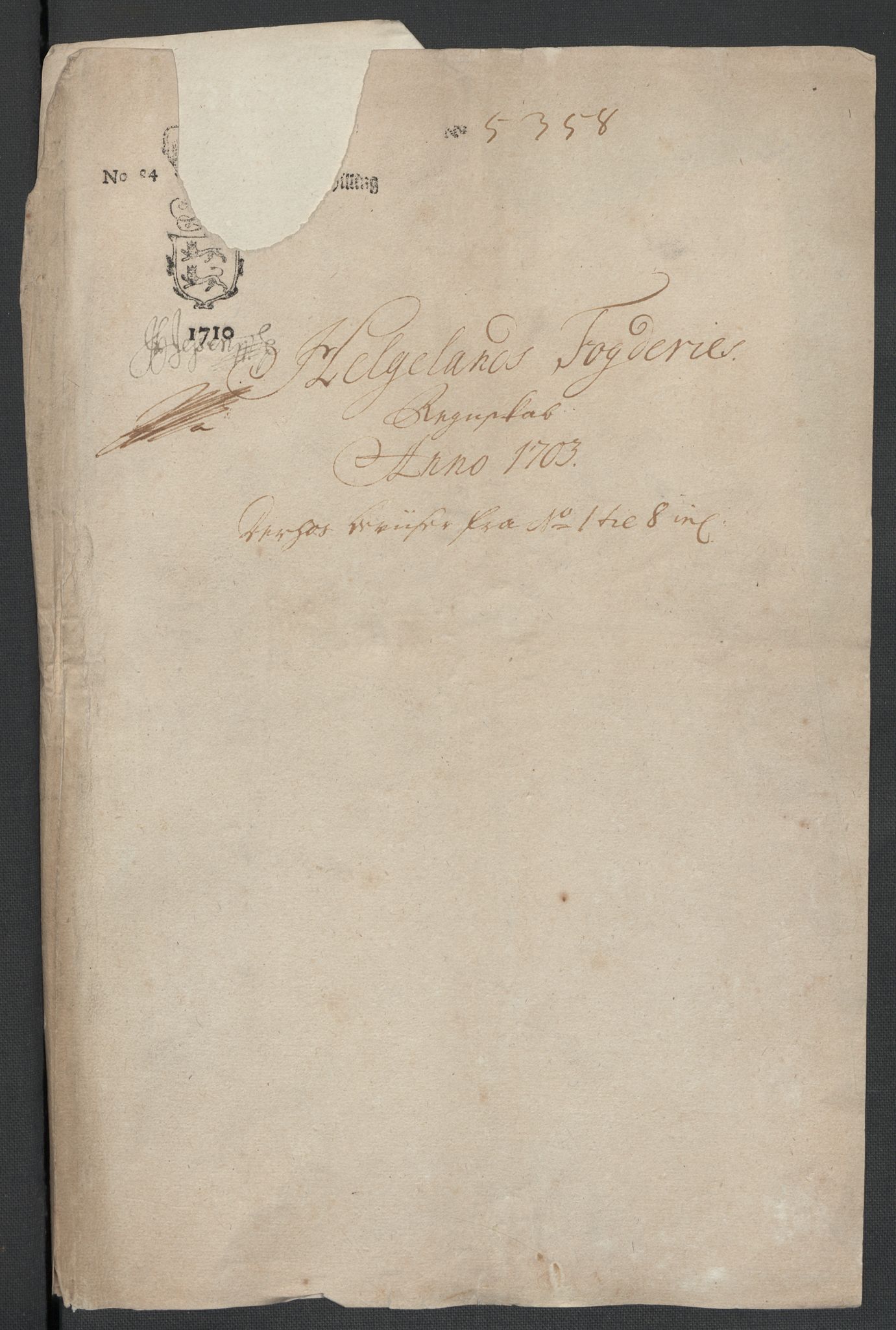 Rentekammeret inntil 1814, Reviderte regnskaper, Fogderegnskap, AV/RA-EA-4092/R65/L4508: Fogderegnskap Helgeland, 1702-1705, p. 115