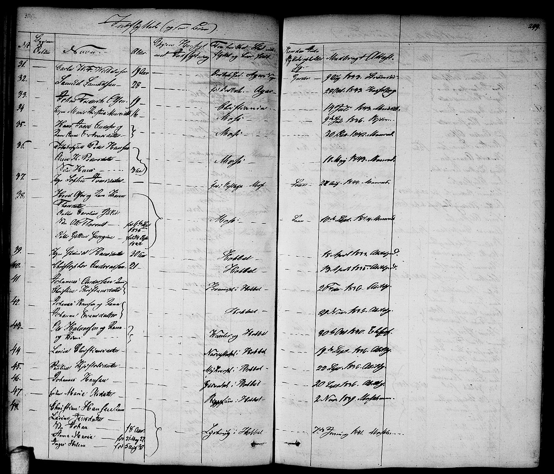 Vestby prestekontor Kirkebøker, AV/SAO-A-10893/F/Fa/L0006: Parish register (official) no. I 6, 1827-1849, p. 299