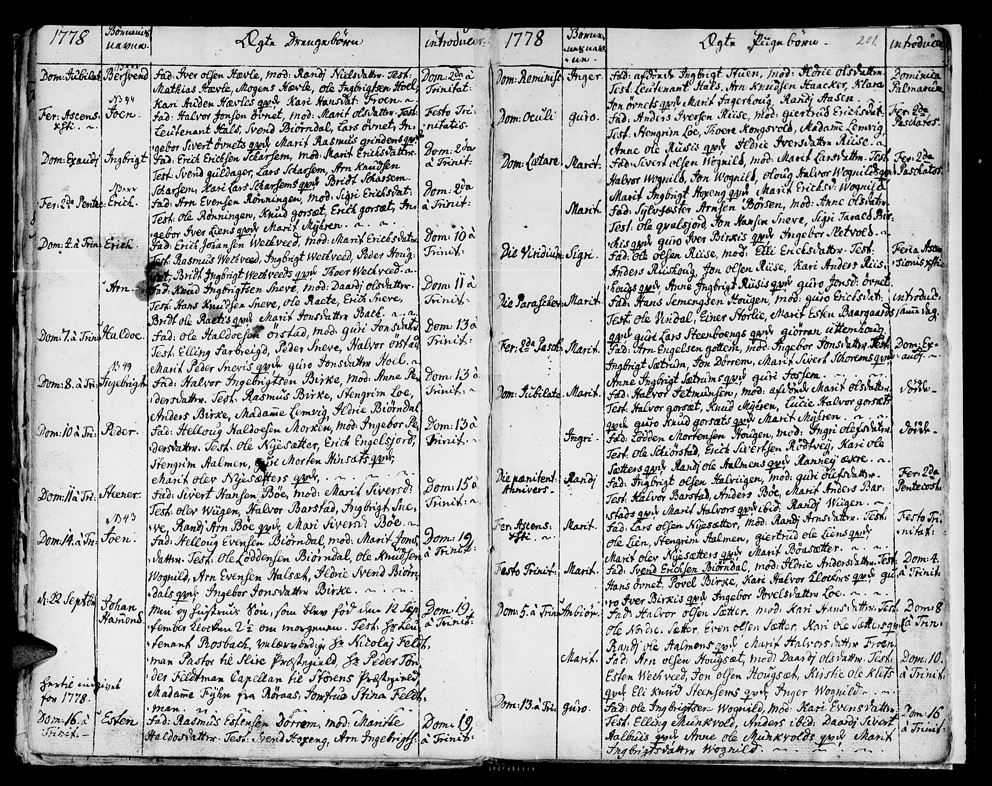 Ministerialprotokoller, klokkerbøker og fødselsregistre - Sør-Trøndelag, SAT/A-1456/678/L0891: Parish register (official) no. 678A01, 1739-1780, p. 201