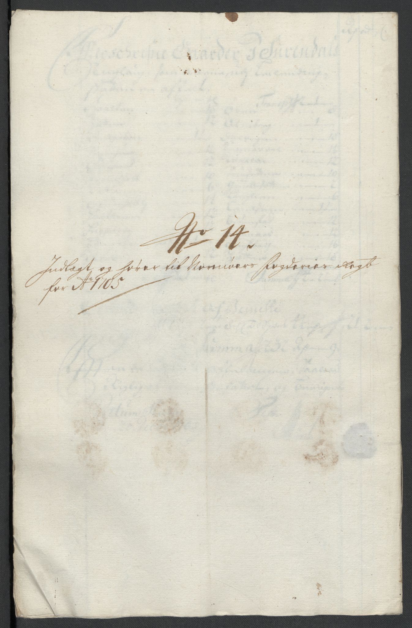Rentekammeret inntil 1814, Reviderte regnskaper, Fogderegnskap, RA/EA-4092/R56/L3741: Fogderegnskap Nordmøre, 1705, p. 136