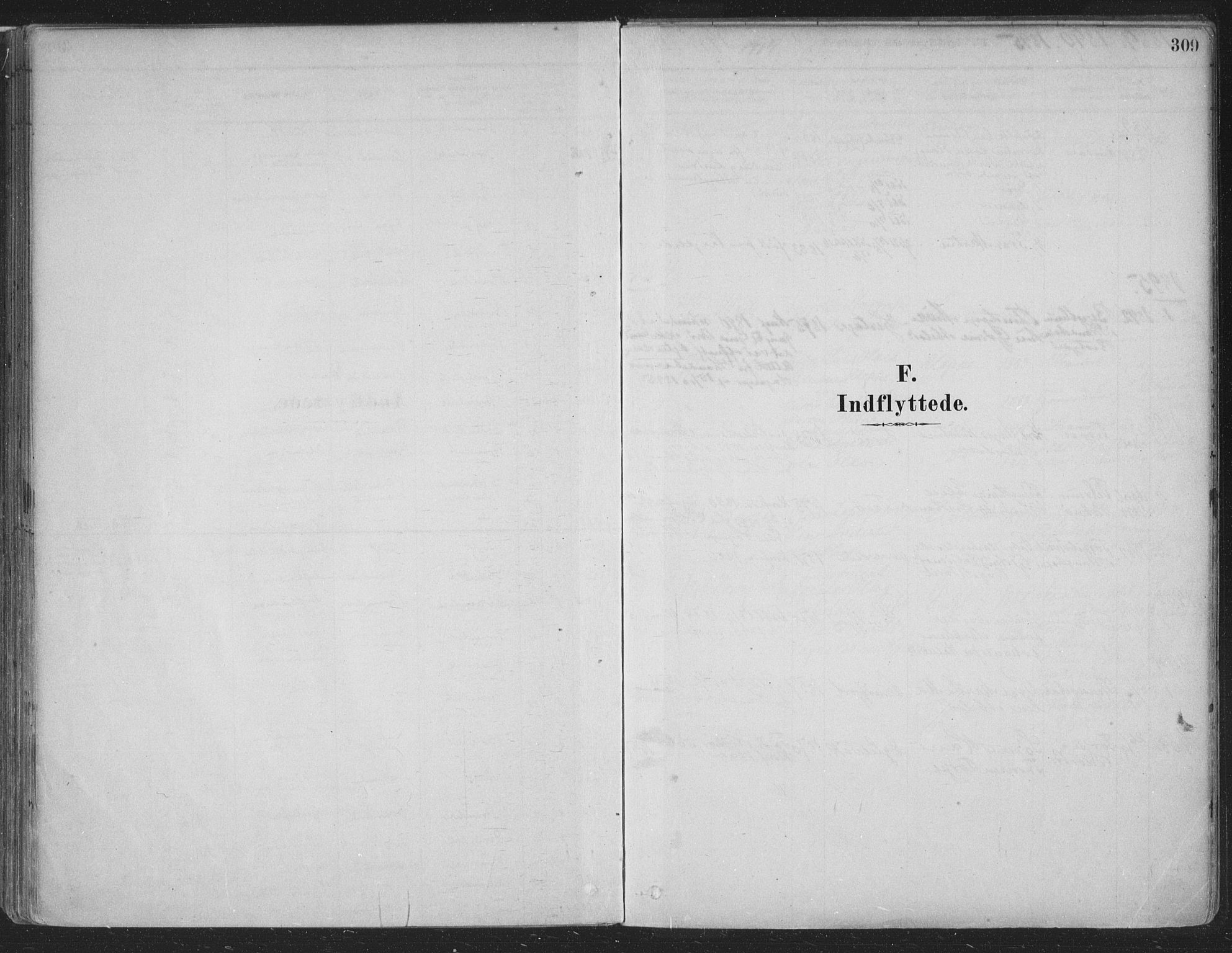 Fusa sokneprestembete, SAB/A-75401/H/Haa: Parish register (official) no. D 1, 1880-1938, p. 309