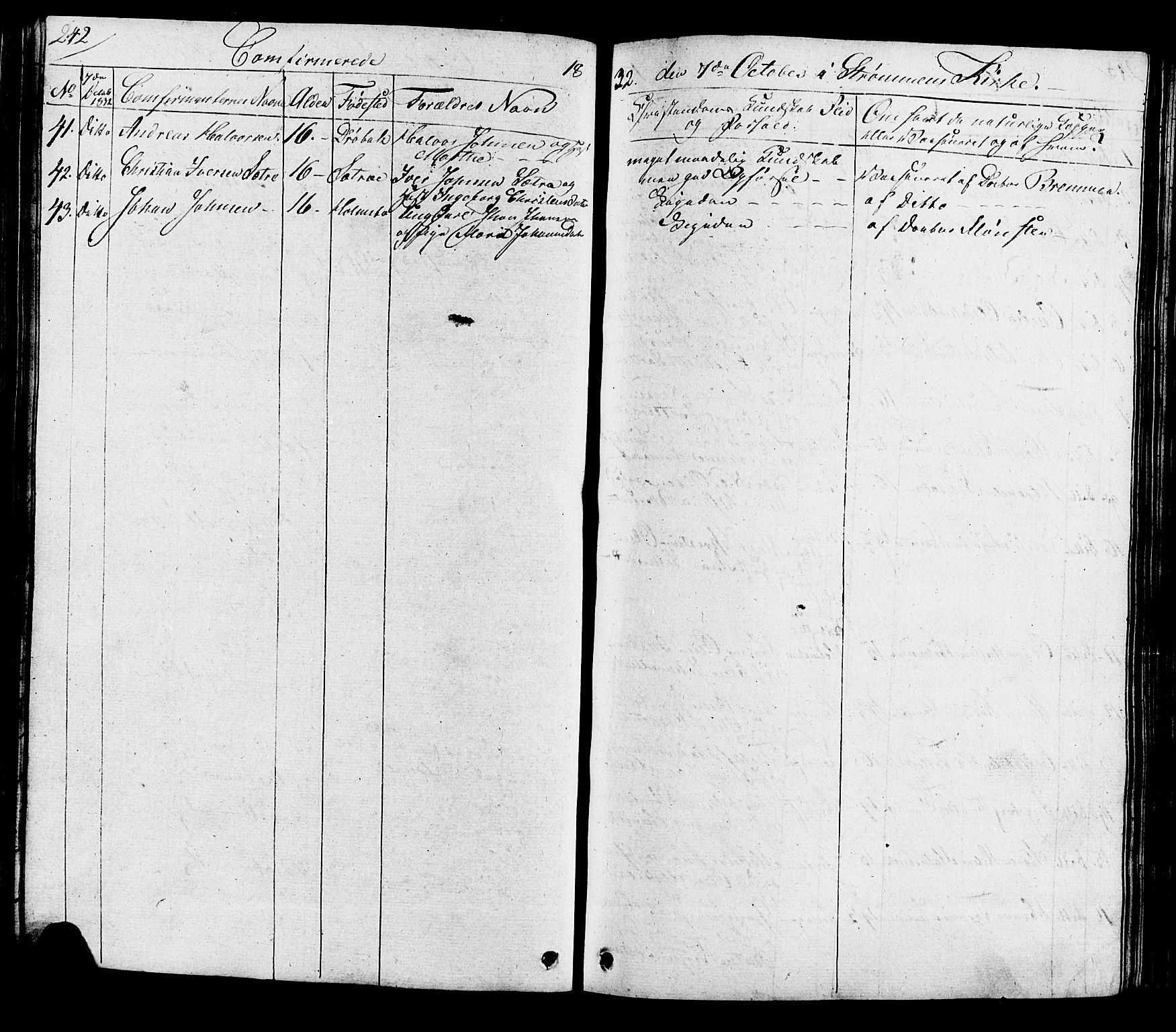 Hurum kirkebøker, AV/SAKO-A-229/G/Ga/L0002: Parish register (copy) no. I 2, 1827-1857, p. 242