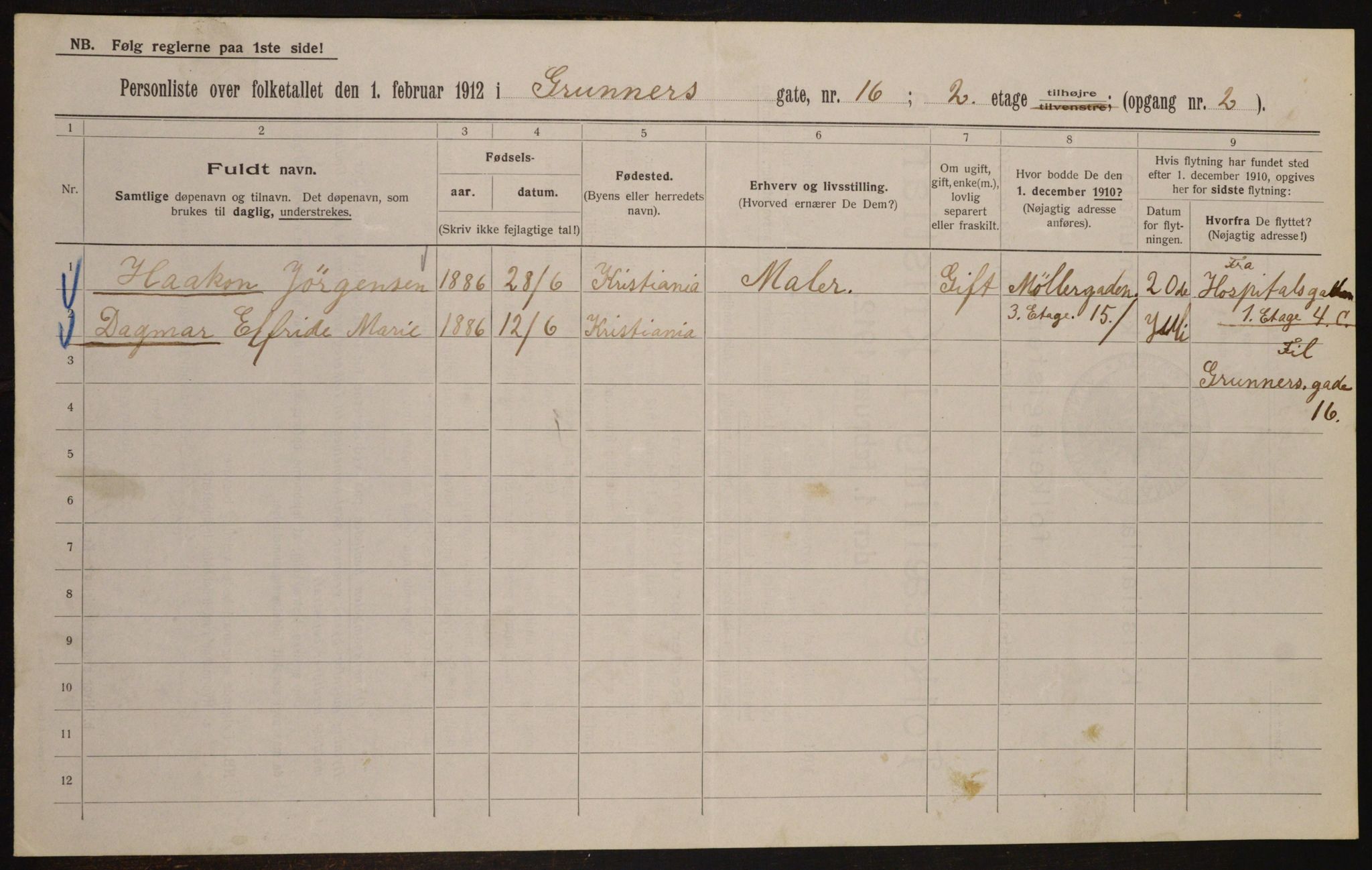 OBA, Municipal Census 1912 for Kristiania, 1912, p. 30972