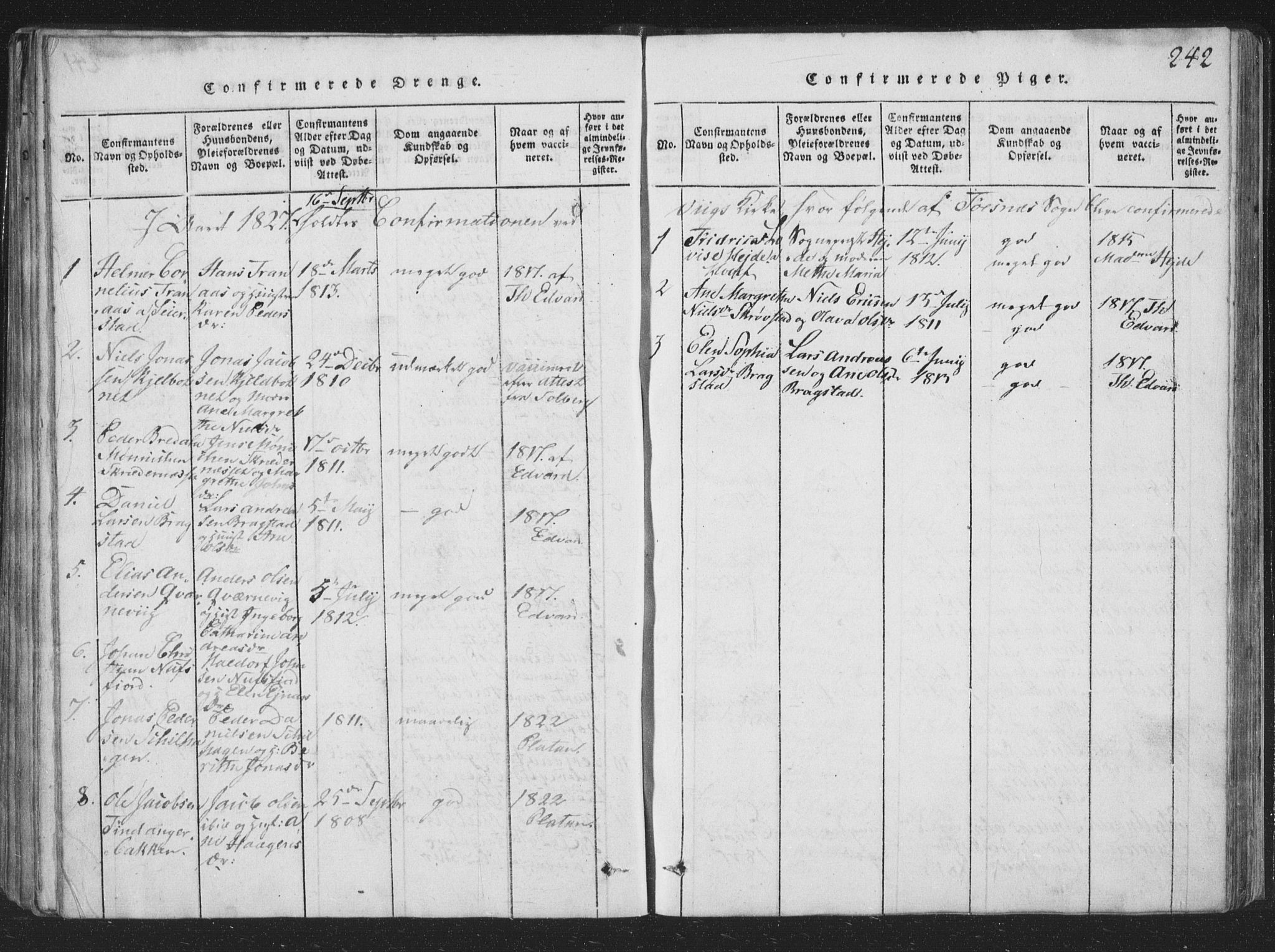 Ministerialprotokoller, klokkerbøker og fødselsregistre - Nord-Trøndelag, SAT/A-1458/773/L0613: Parish register (official) no. 773A04, 1815-1845, p. 242