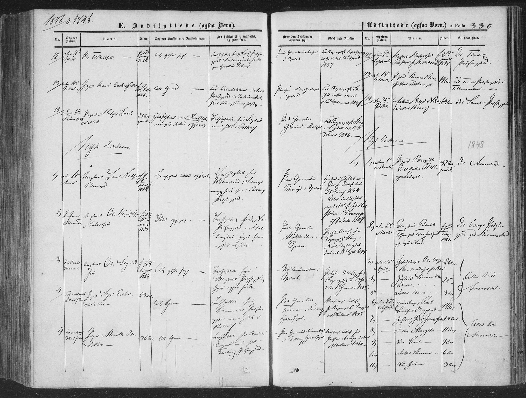 Rollag kirkebøker, SAKO/A-240/F/Fa/L0008: Parish register (official) no. I 8, 1847-1860, p. 330