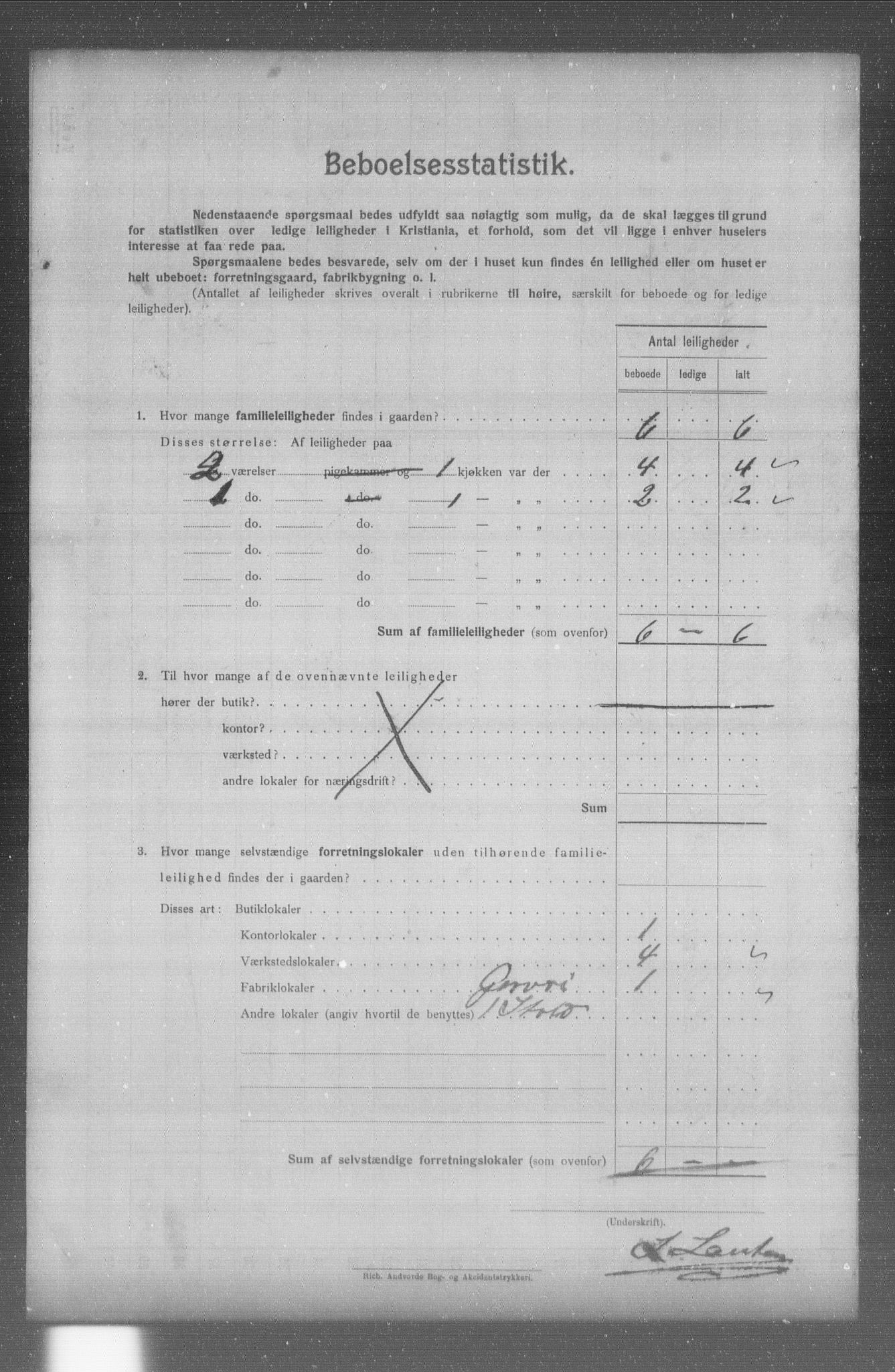 OBA, Municipal Census 1904 for Kristiania, 1904, p. 13307