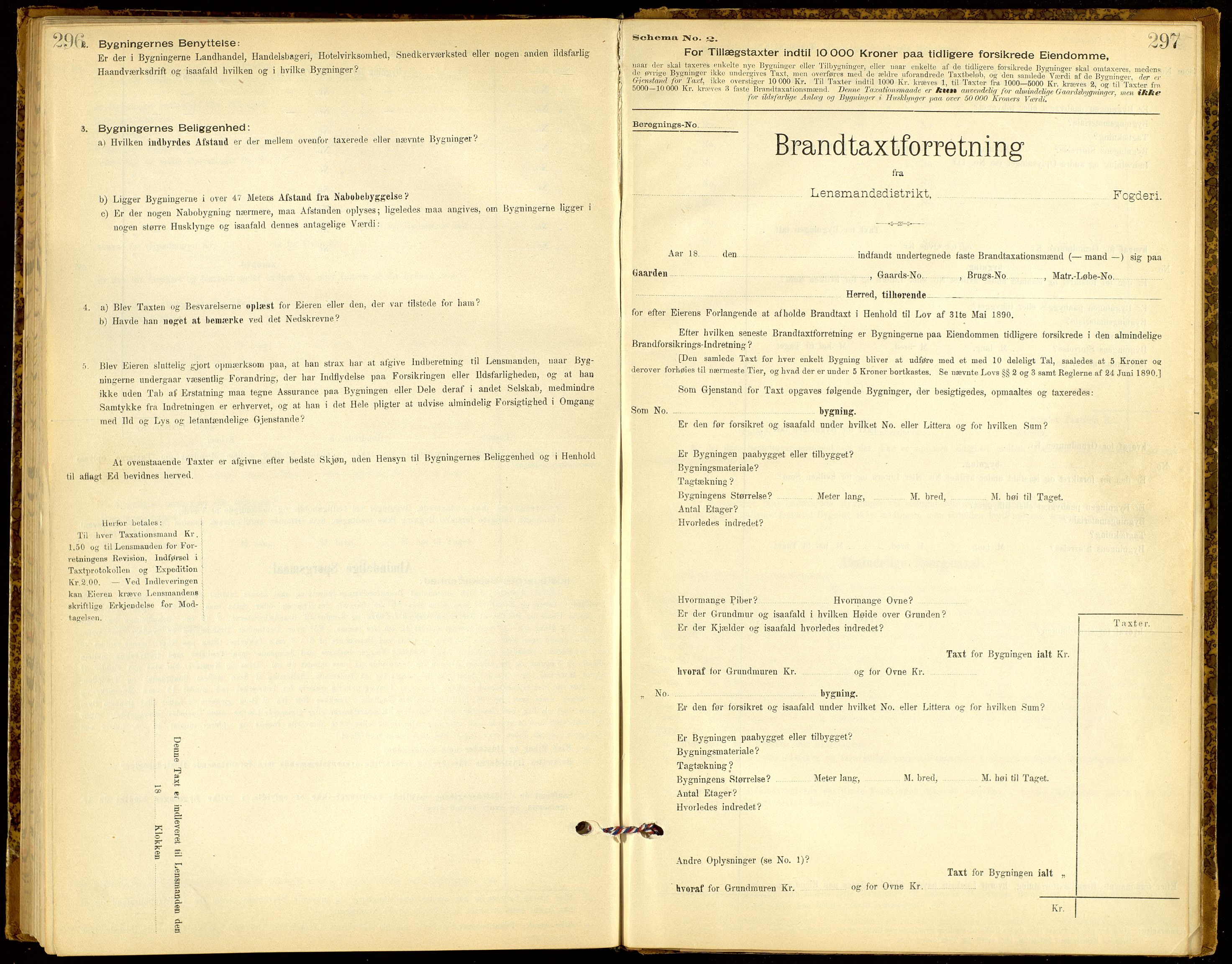 Norges Brannkasse, Vang, Hedmark, SAH/NBRANV-005/F/L0007: Branntakstprotokoll, 1897-1908, p. 298